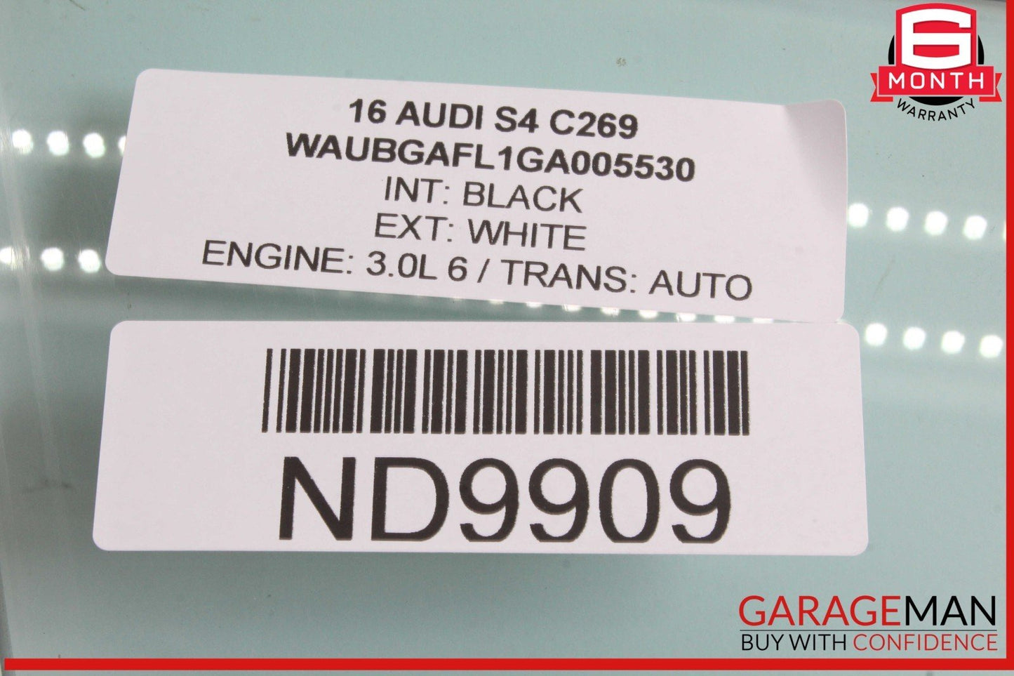 09-16 Audi S4 A4 Front Right Passenger Side Door Window Glass 43R001605 OEM