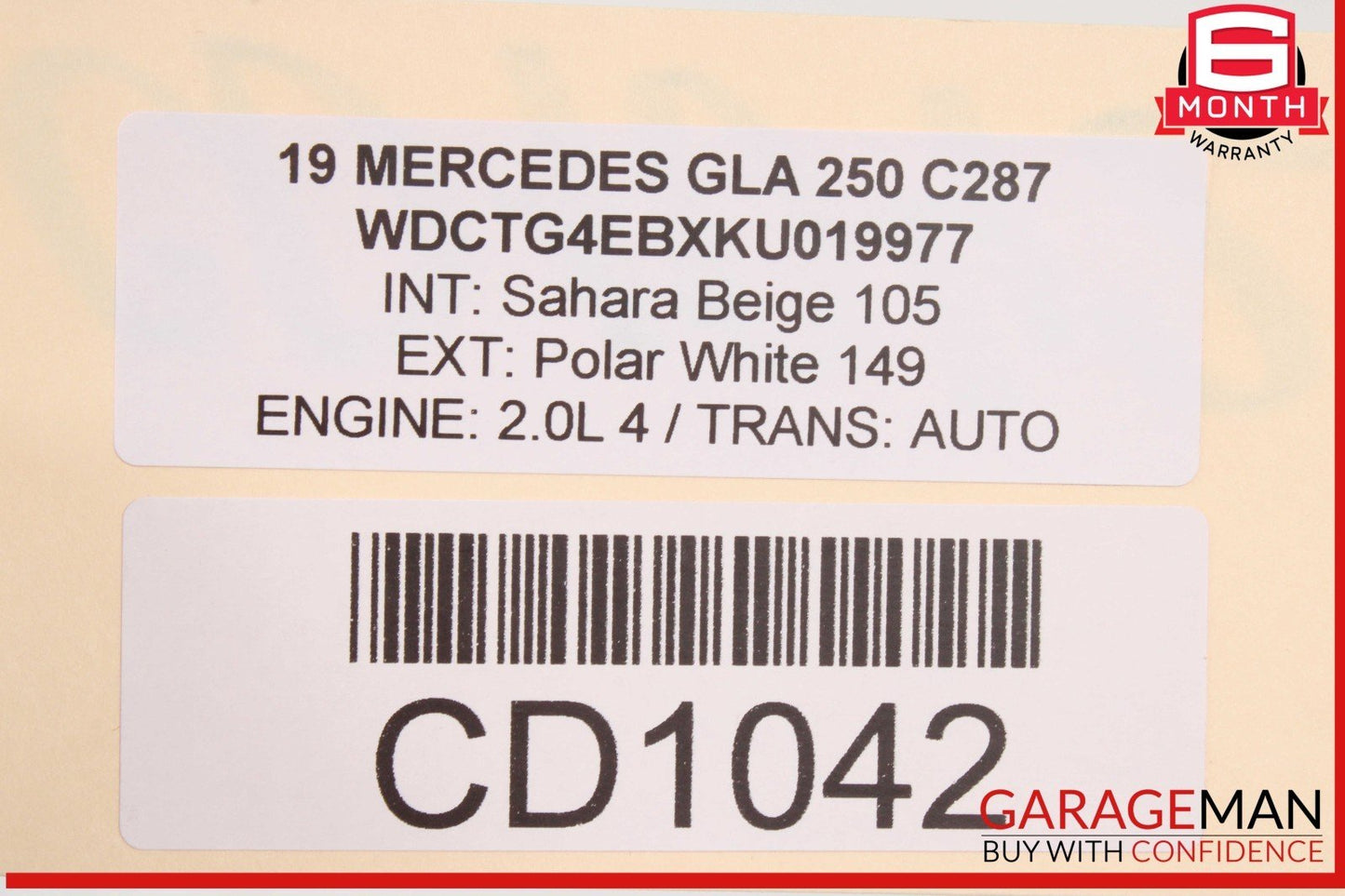 14-19 Mercedes X156 GLA250 2.0L FWD Engine Motor Block Assembly OEM 106k