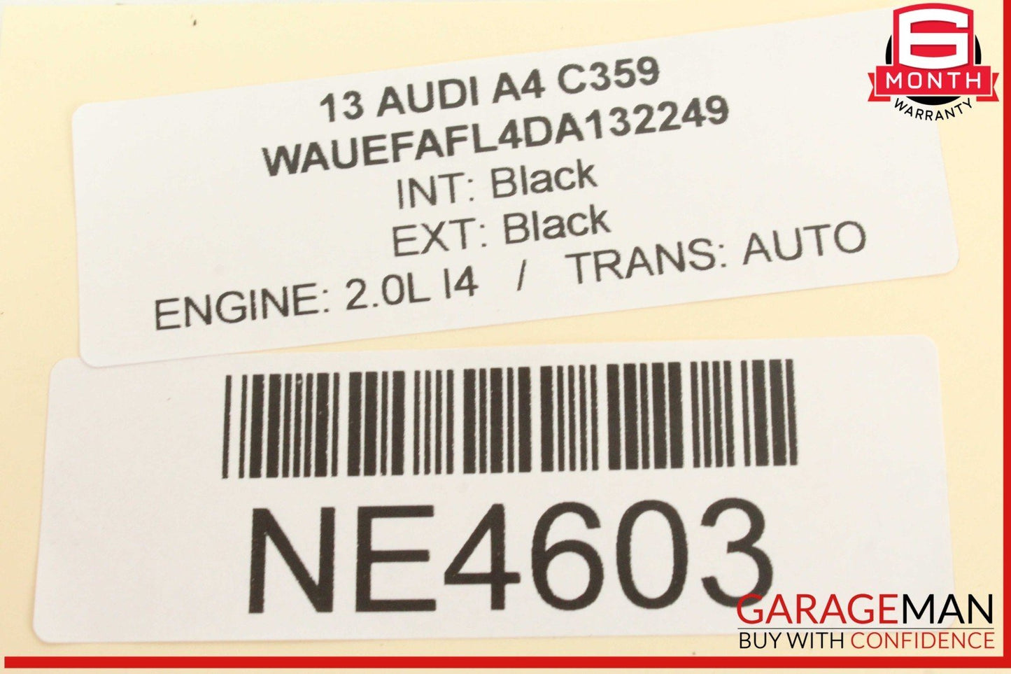 13-16 Audi A4 Q5 SQ5 Front Center Console Trim Panel w/ Switches 8T0919611C OEM