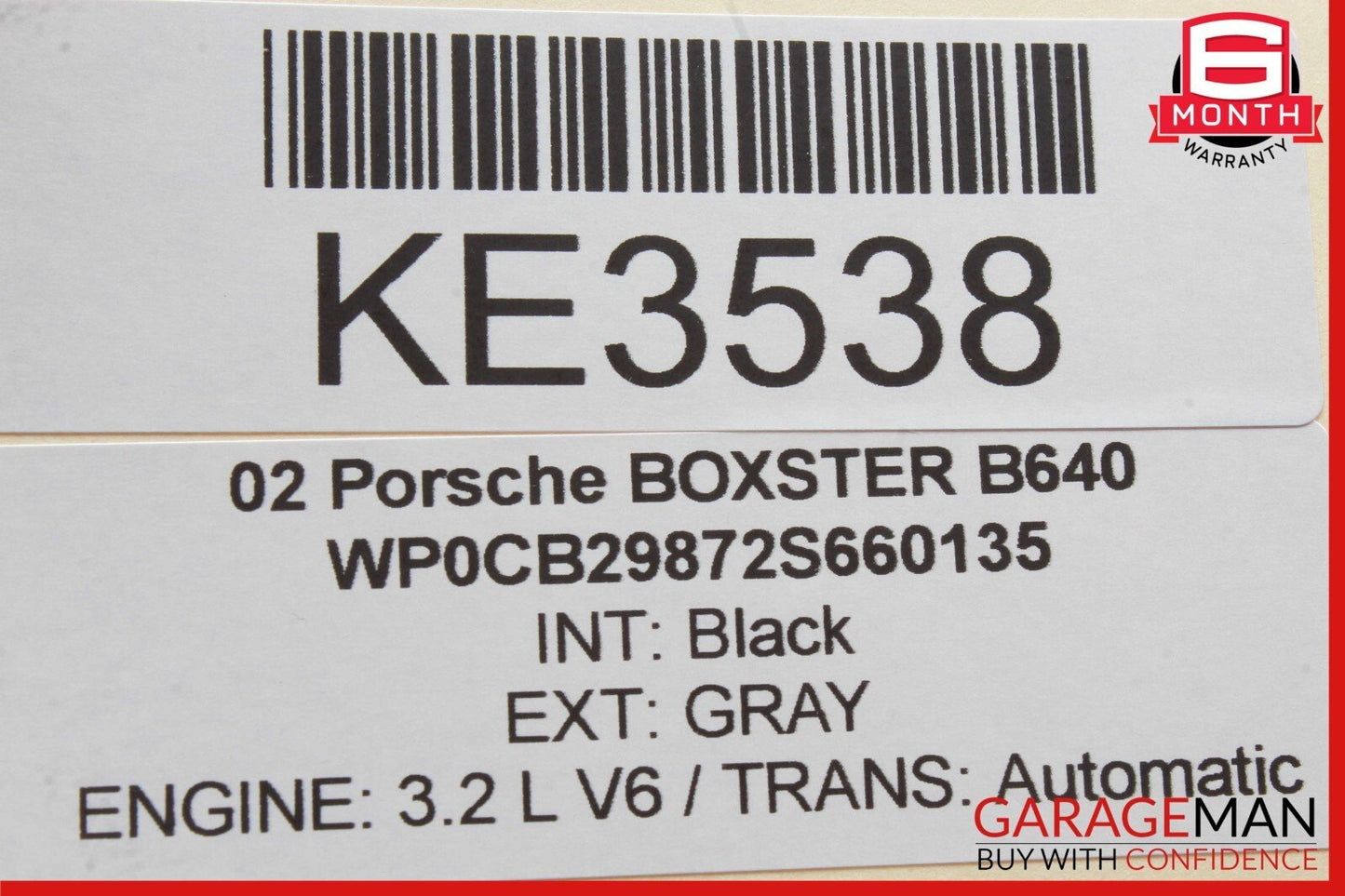97-04 Porsche Boxster 986 Steering Column Surround Trim Cover Assembly Black