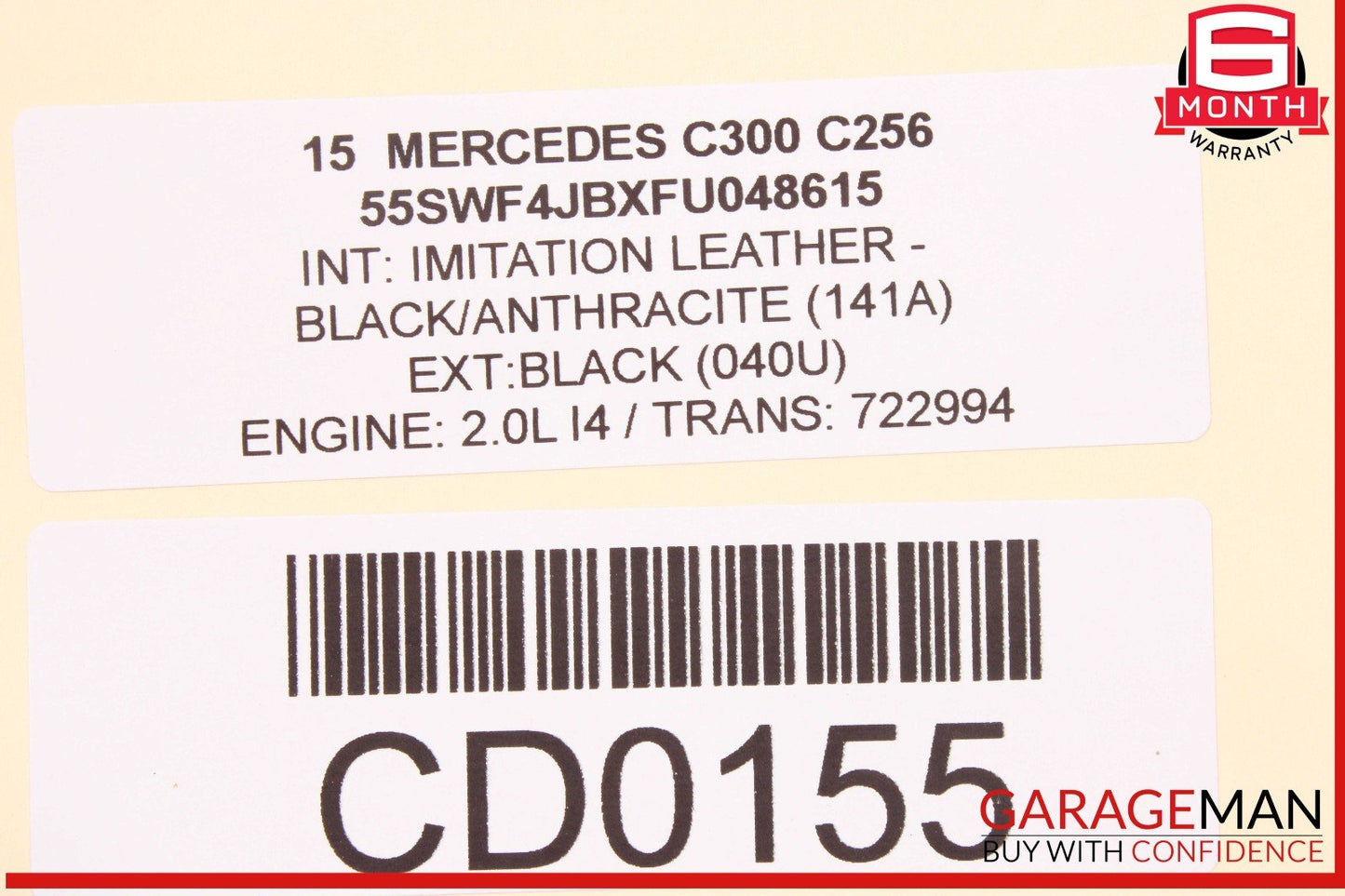 15-20 Mercedes W205 C300 E300 M274 Engine Motor Block Assembly 2.0 L4 OEM 141k