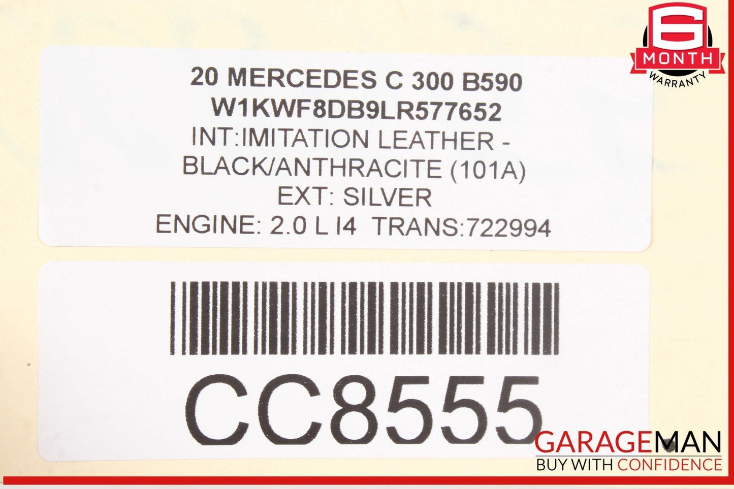 15-21 Mercedes W205 C300 GLC300 RWD Rear Sub Frame Crossmember Cradle Assy OEM