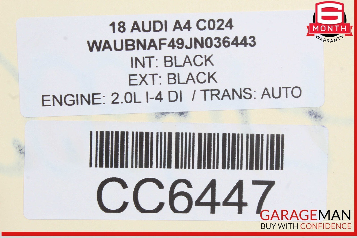 17-24 Audi A4 Front Dash Dashboard Instrument Panel Cover Trim Black OEM