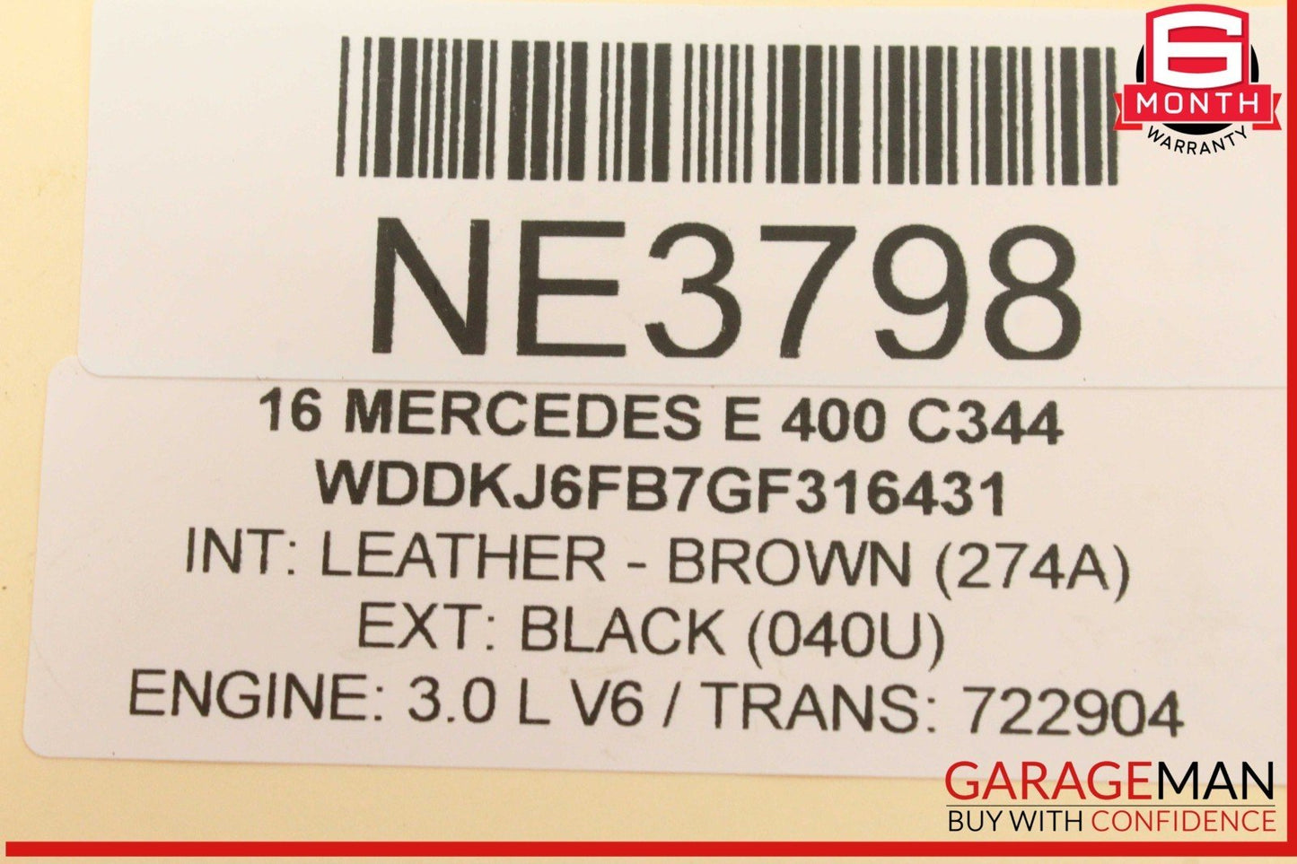 10-17 Mercedes W207 E400 Rear Right Door Window Regulator Frame w/ Motor OEM
