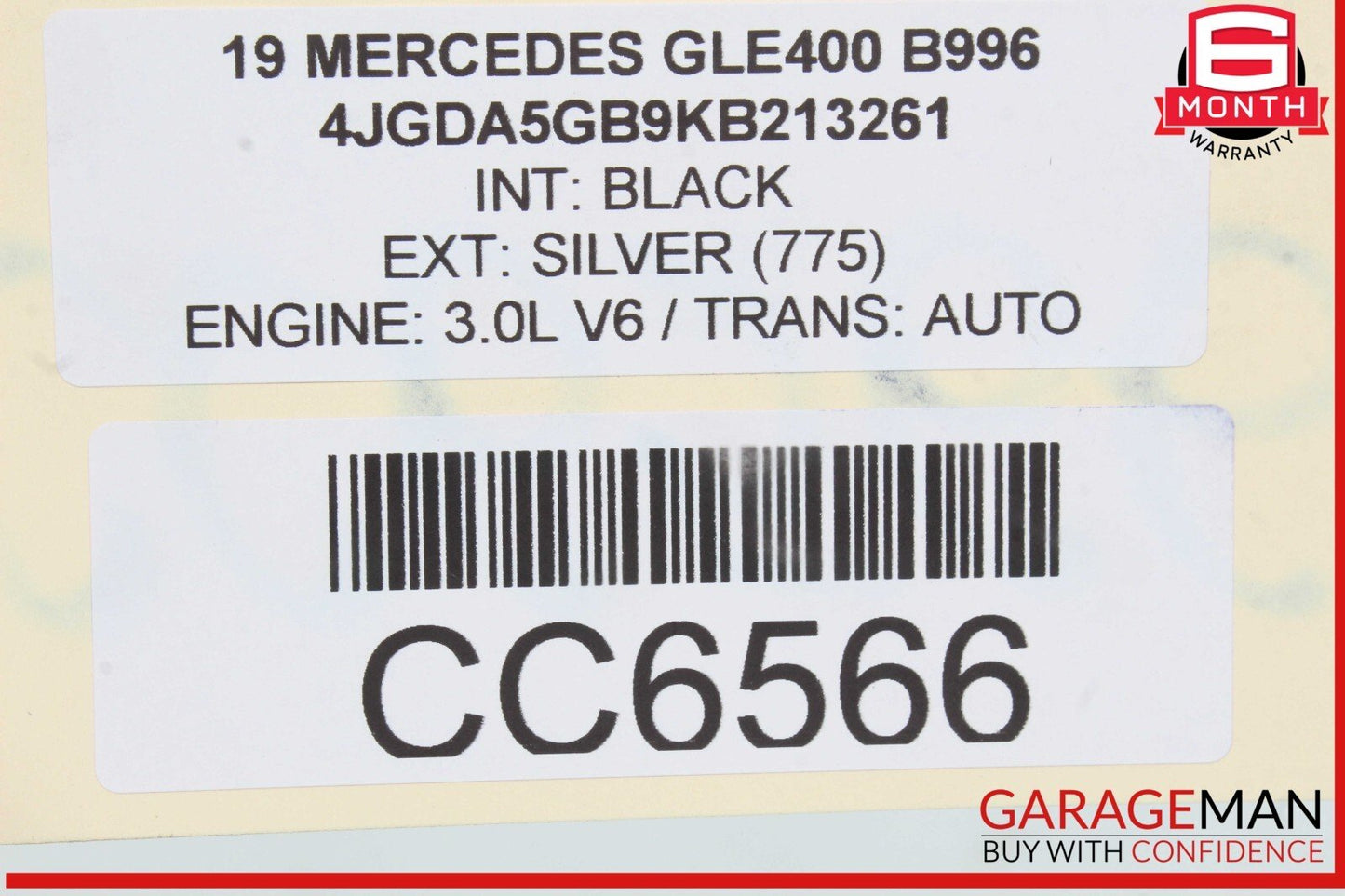 12-19 Mercedes W166 GLE400 Rear Bumper Reinforcement Crash Impact Bar Beam OEM