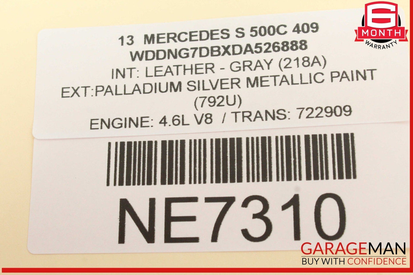 07-14 Mercedes W221 S550 S400 Dynamic Seat Pressure Vacuum Tank Reservoir OEM