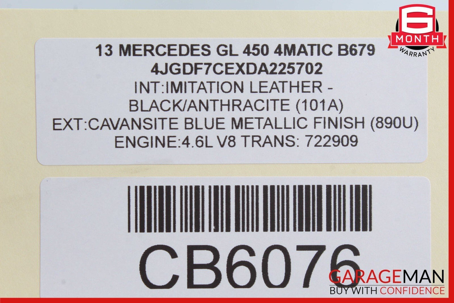 13-16 Mercedes X166 GL450 Rear Right Passenger Side Door Lock Latch Actuator OEM