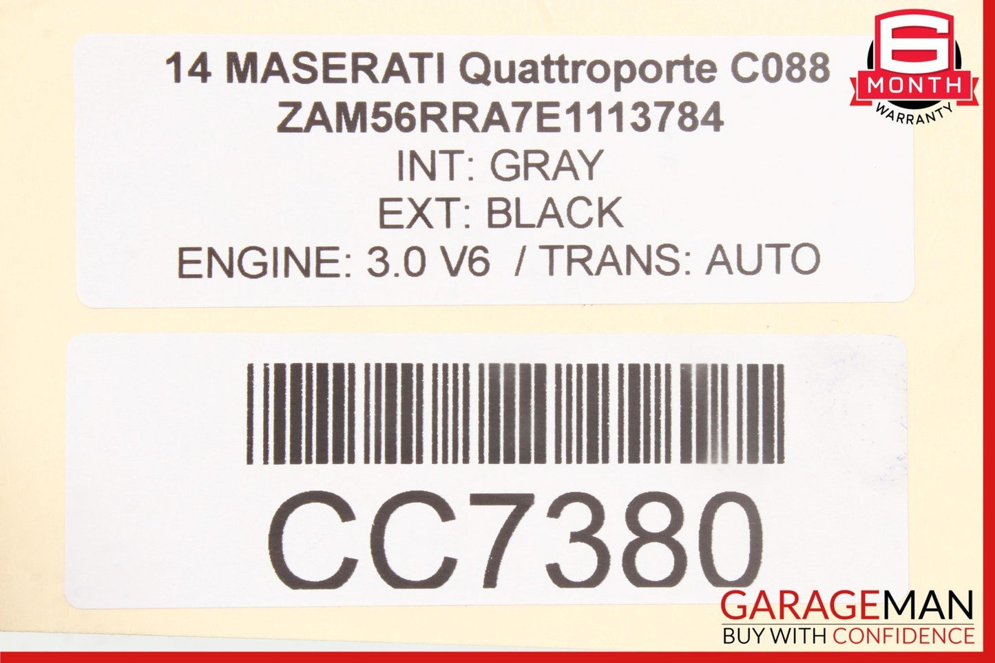 14-17 Maserati Quattroporte Panoramic Sun Roof Sunroof Sliding Frame Panel Glass