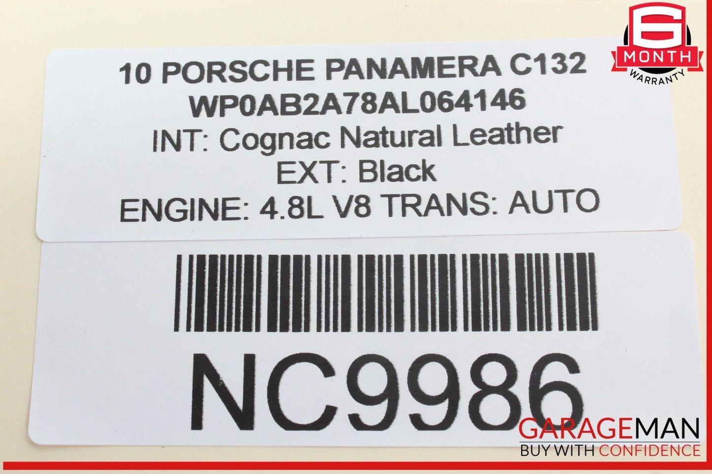 10-16 Porsche Panamera 970 Rear Left Driver Side Lower Control Arm 97033114101