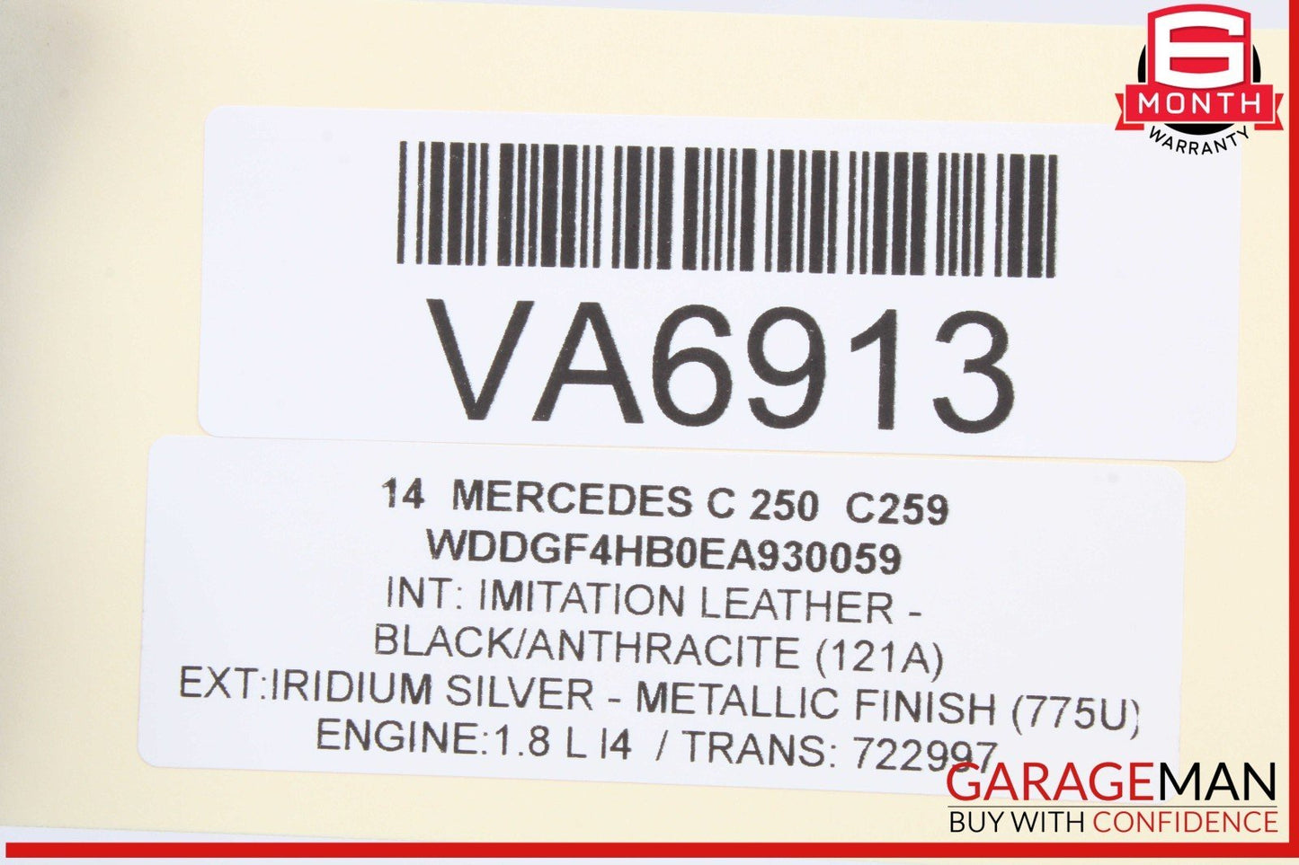 12-15 Mercedes W204 C250 SLK250 1.8L Engine Upper Camshaft Cam Cover Bearing OEM
