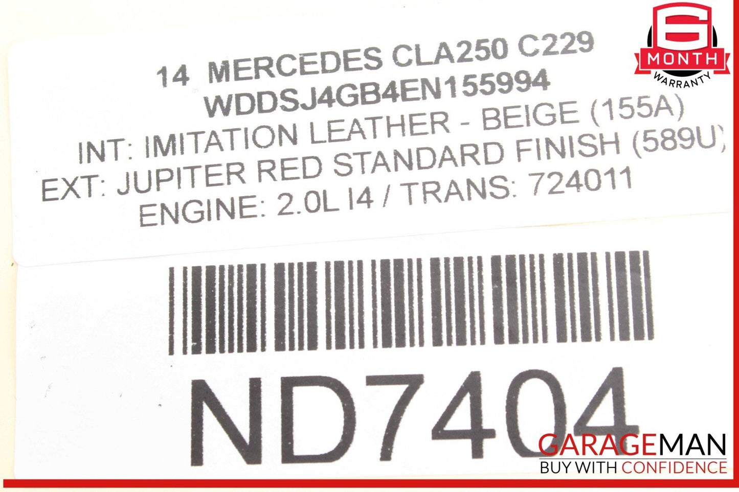 14-20 Mercedes W117 CLA250 M270 Intercooler Air Cooler Radiator OEM