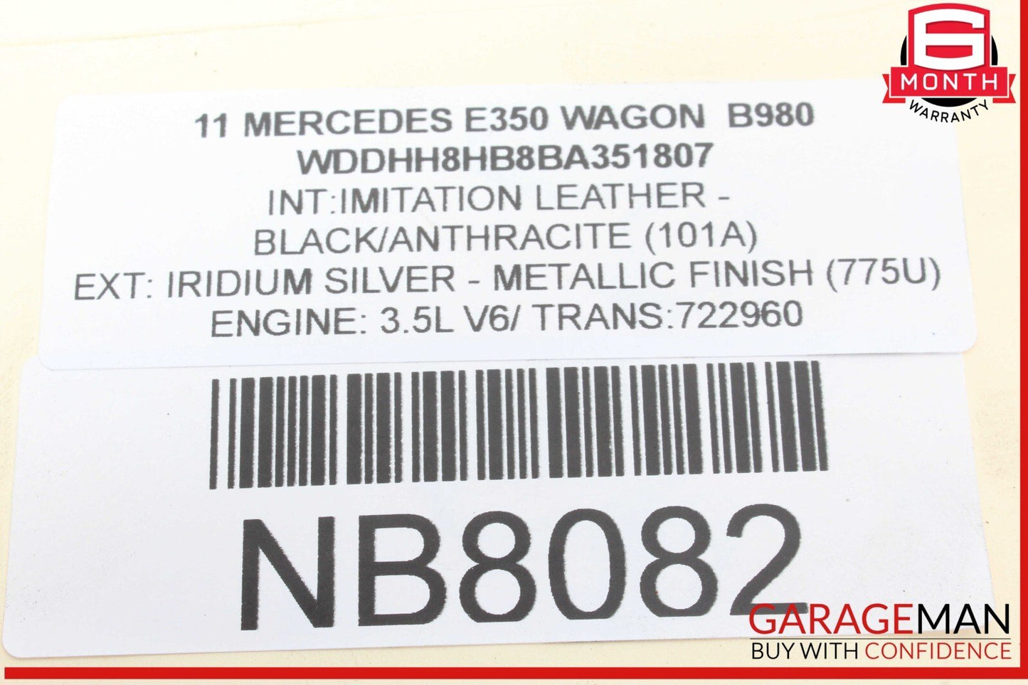 10-18 Mercedes W212 E350 Wagon Rear Left & Right Brake Caliper Calipers Set OEM