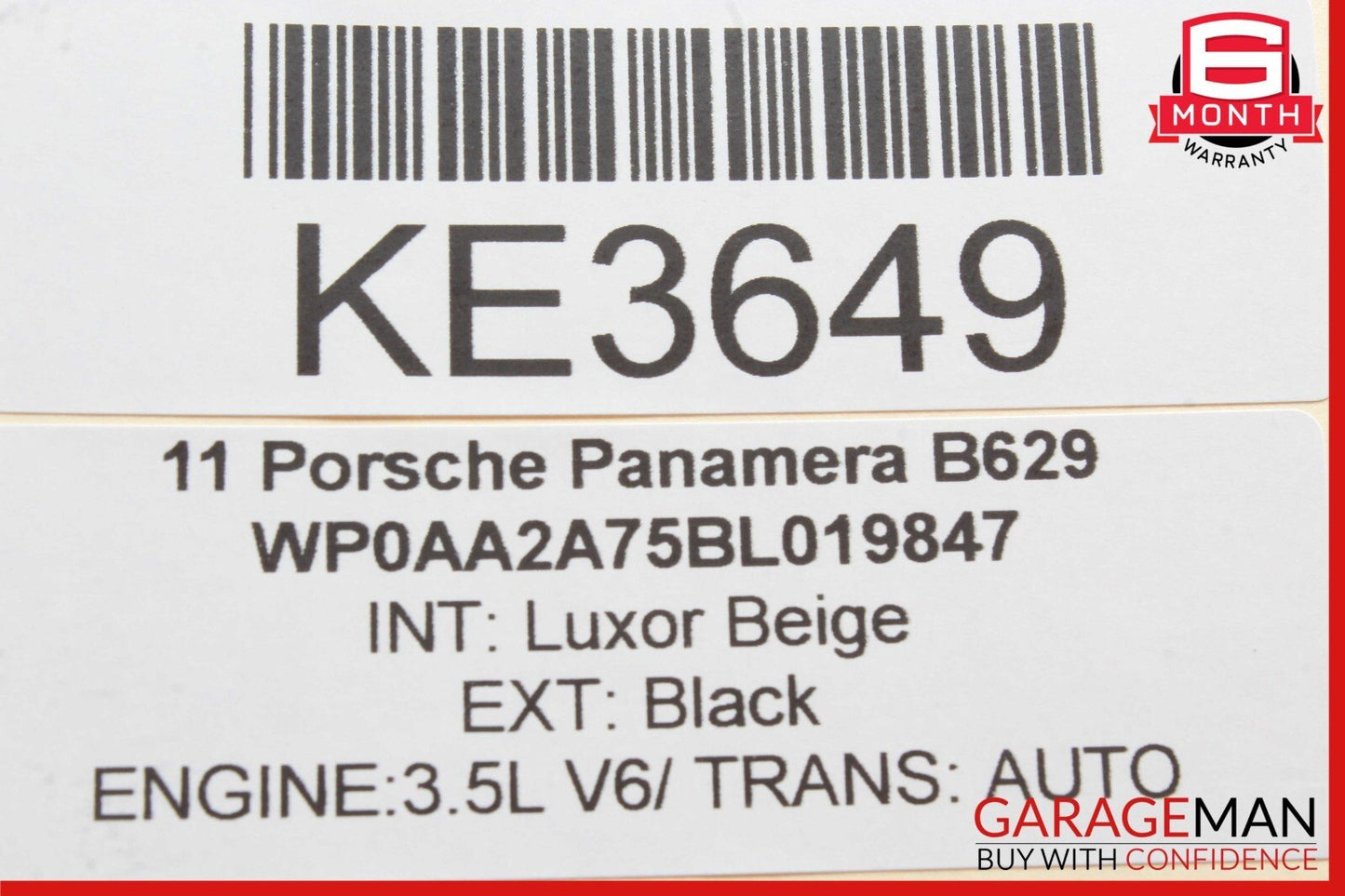 10-16 Porsche Panamera 970 Rear Left or Right Side Suspension Upper Control Arm