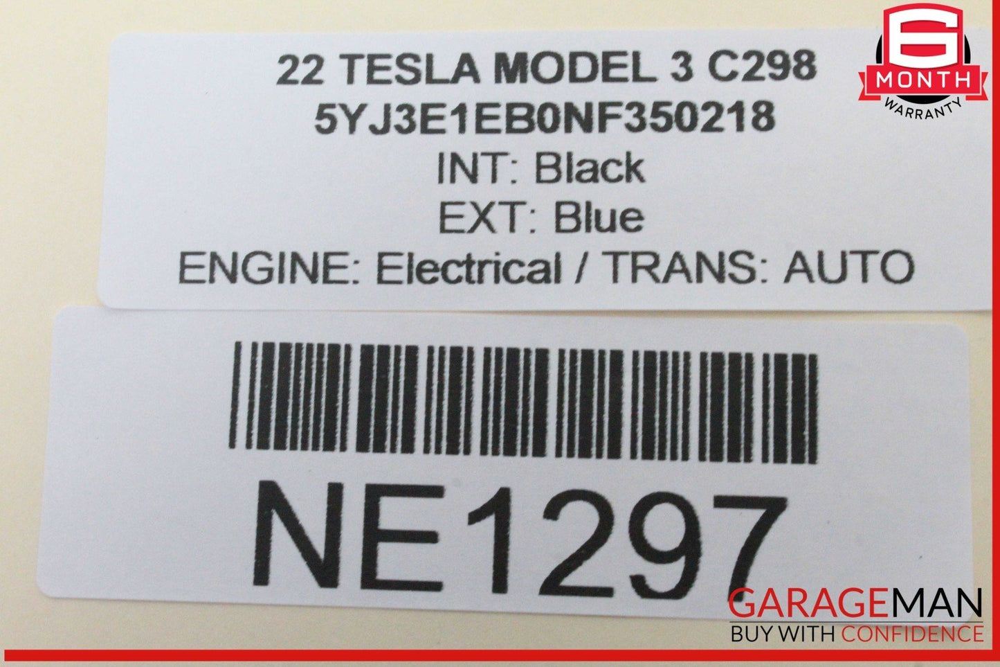 17-23 Tesla Model 3 Rear Center Third 3rd Brake Light Stop Lamp 107740500H OEM