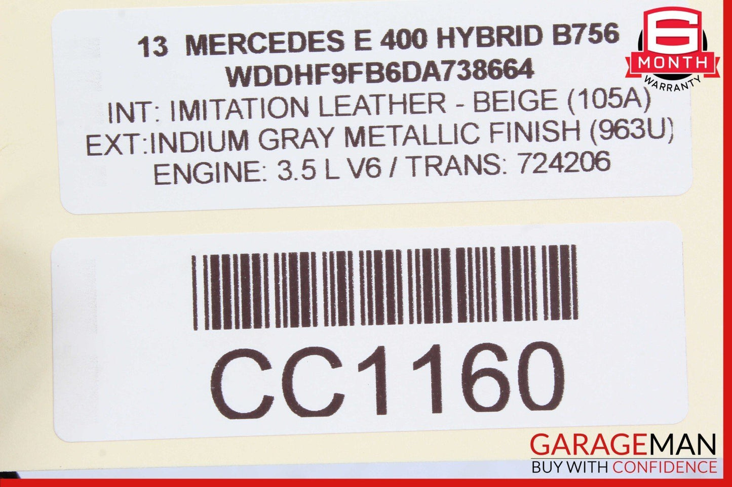 08-17 Mercedes W212 E400 E350 E550 Rear Trunk Lid Latch Lock Actuator OEM