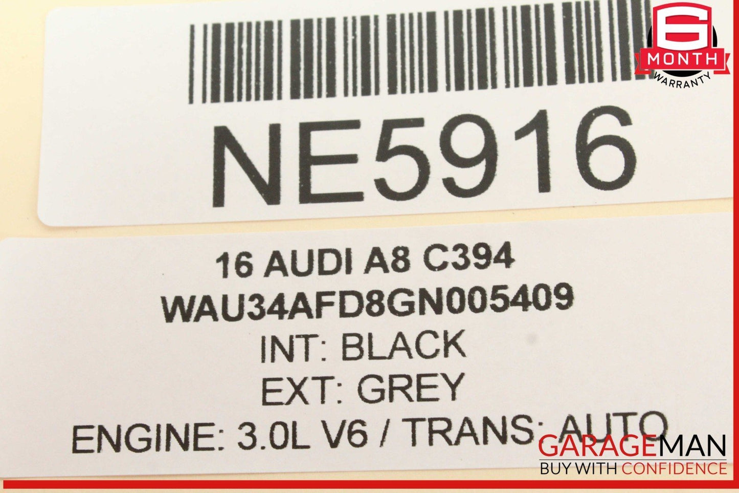 11-18 Audi A8 S8 Rear Right Side Inner Door Panel Cover w/ Lock Latch & Motor