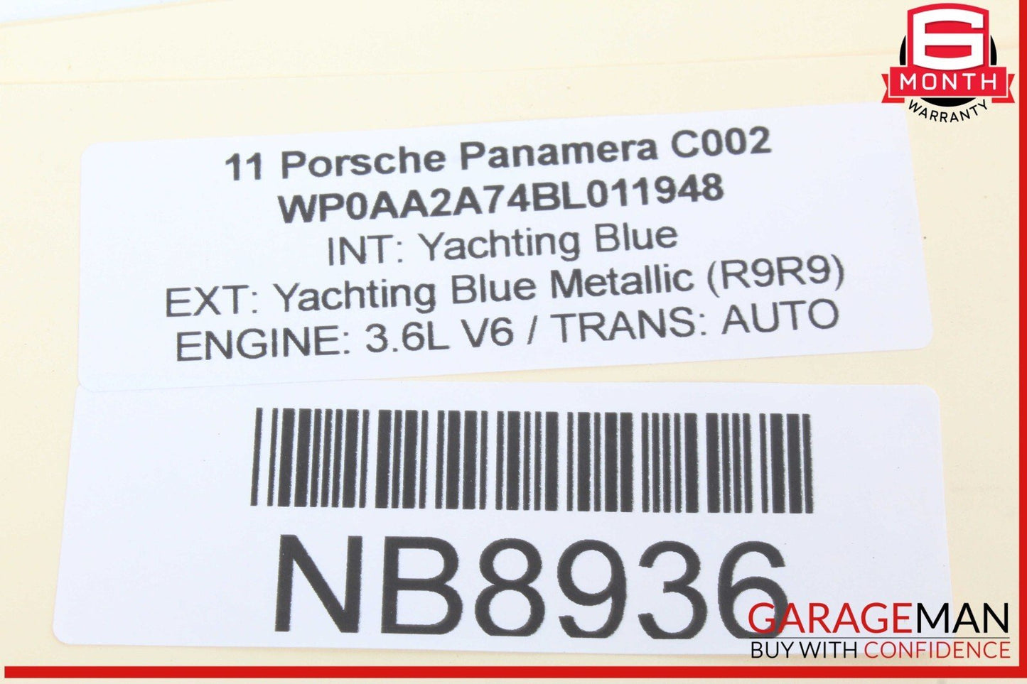 10-16 Porsche Panamera 970 Center Console Dash Cup Holder OEM