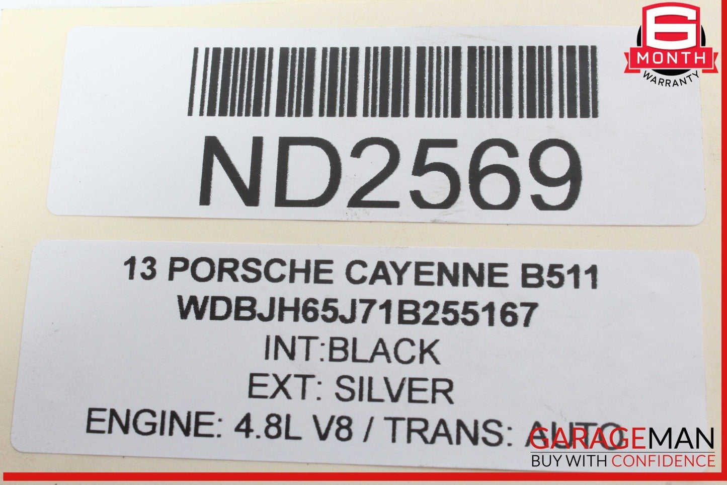 08-14 Porsche Cayenne 957 958 4.8L Left Side Exhaust Manifold Header OEM