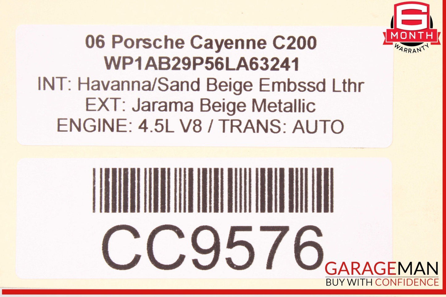 03-06 Porsche Cayenne 955 4.5 V8 Auto Trans Automatic Transmission Assy OEM 146k