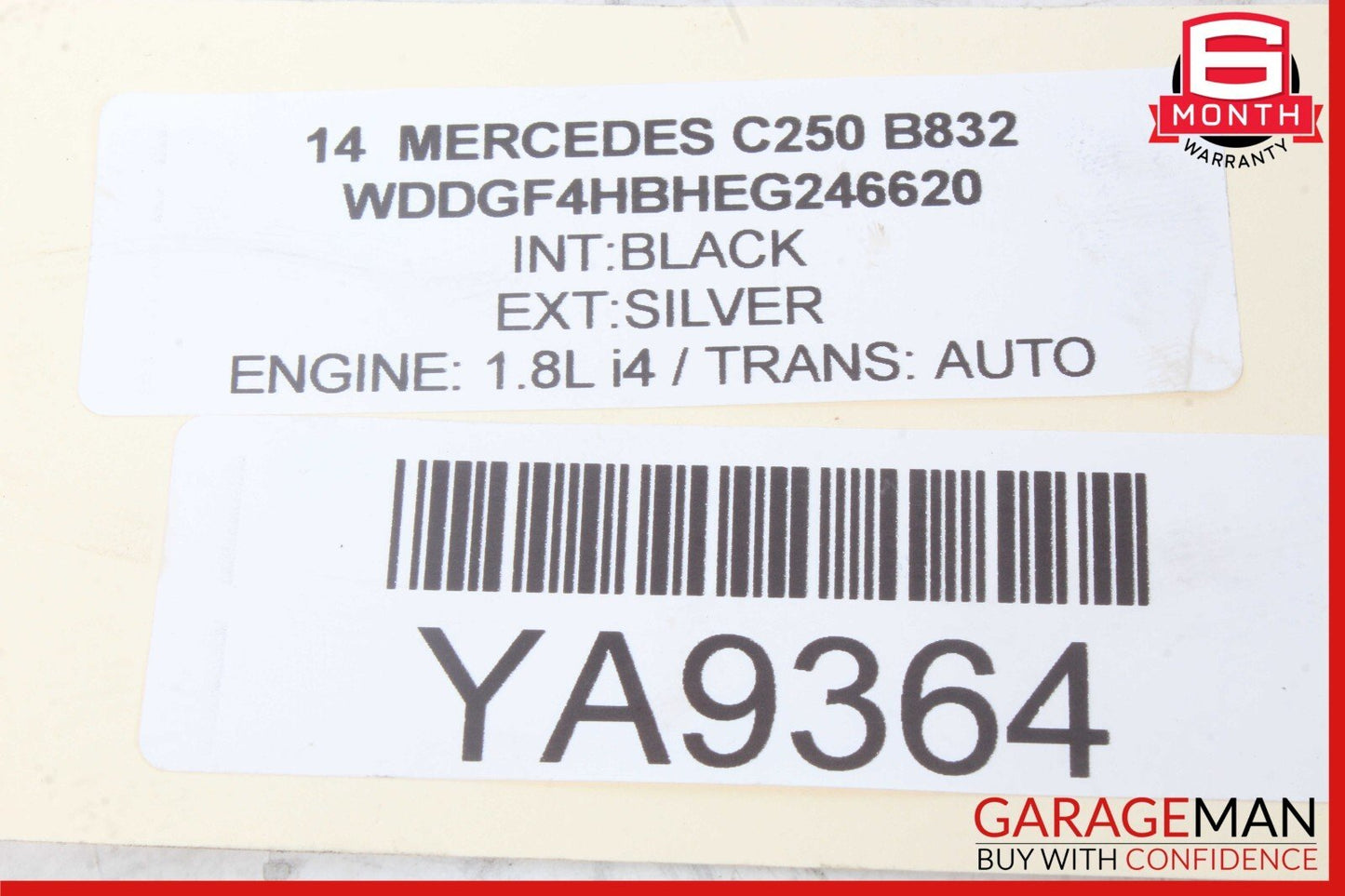12-15 Mercedes W204 C250 SLK250 1.8L M271 Turbo Turbocharger Manifold Assembly