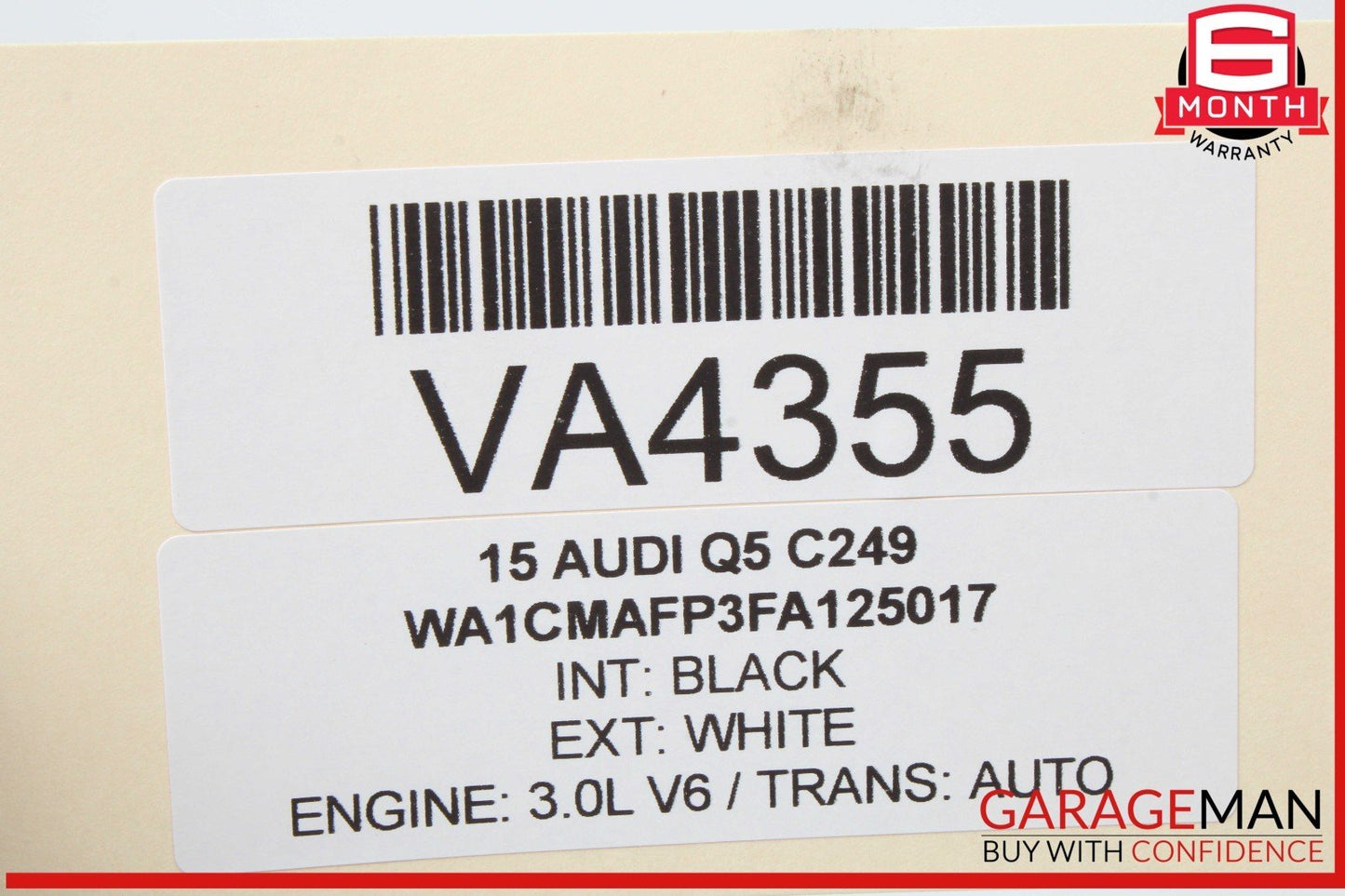 13-17 Audi Q5 Center Console Trim Cover Frame 8R0863305AB OEM