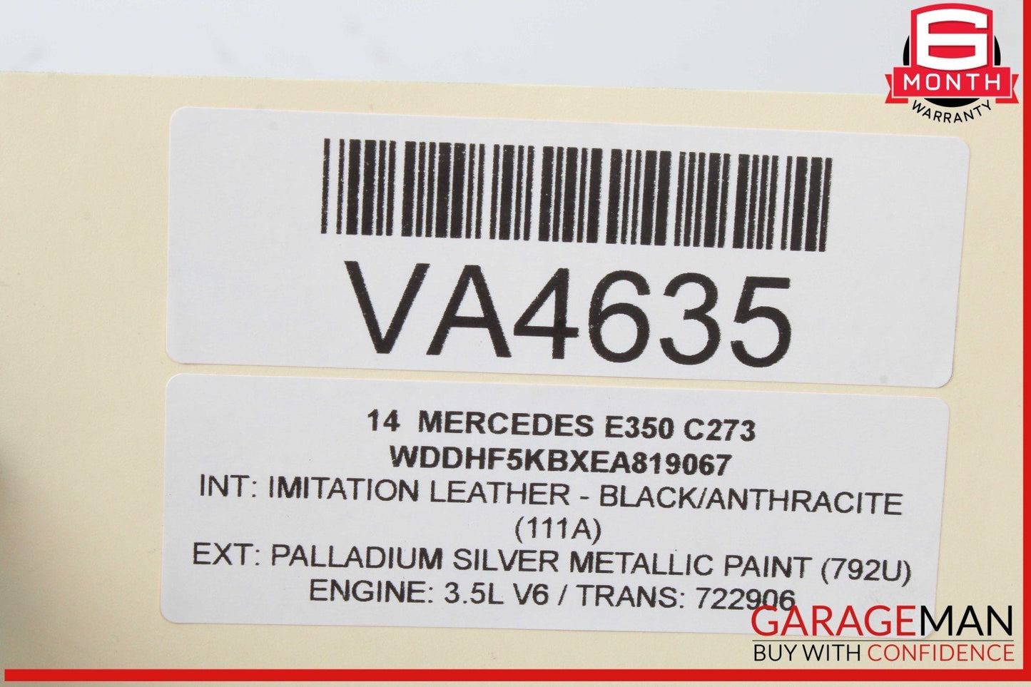 07-18 Mercedes W212 E350 Rear Left or Right Side CV Axle Half Shaft Driveshaft