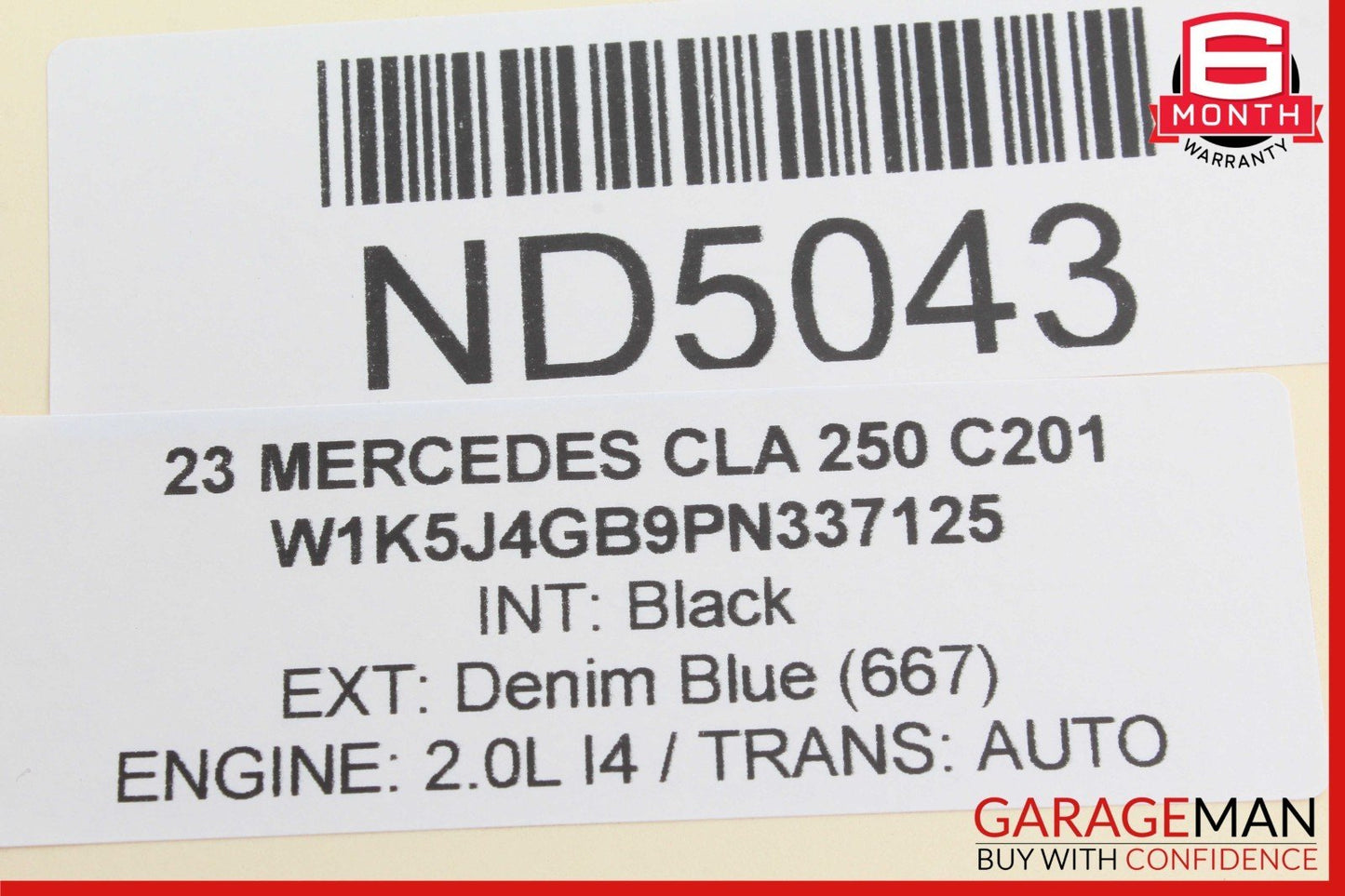 18-24 Mercedes W118 CLA250 Front Left Side Steering Wheel w/ Paddle Shifters OEM