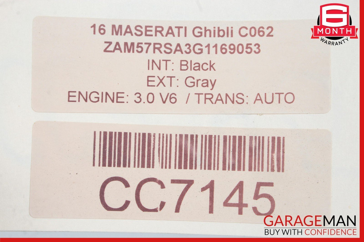 17-22 Maserati Ghibli M157 Front Right Lower Bottom Seat Cushion Assembly OEM
