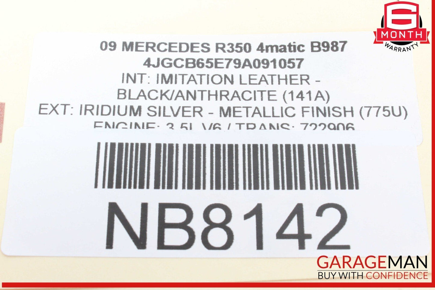 06-13 Mercedes W251 R320 4MATIC Rear Right & Left Brake Caliper Calipers Set