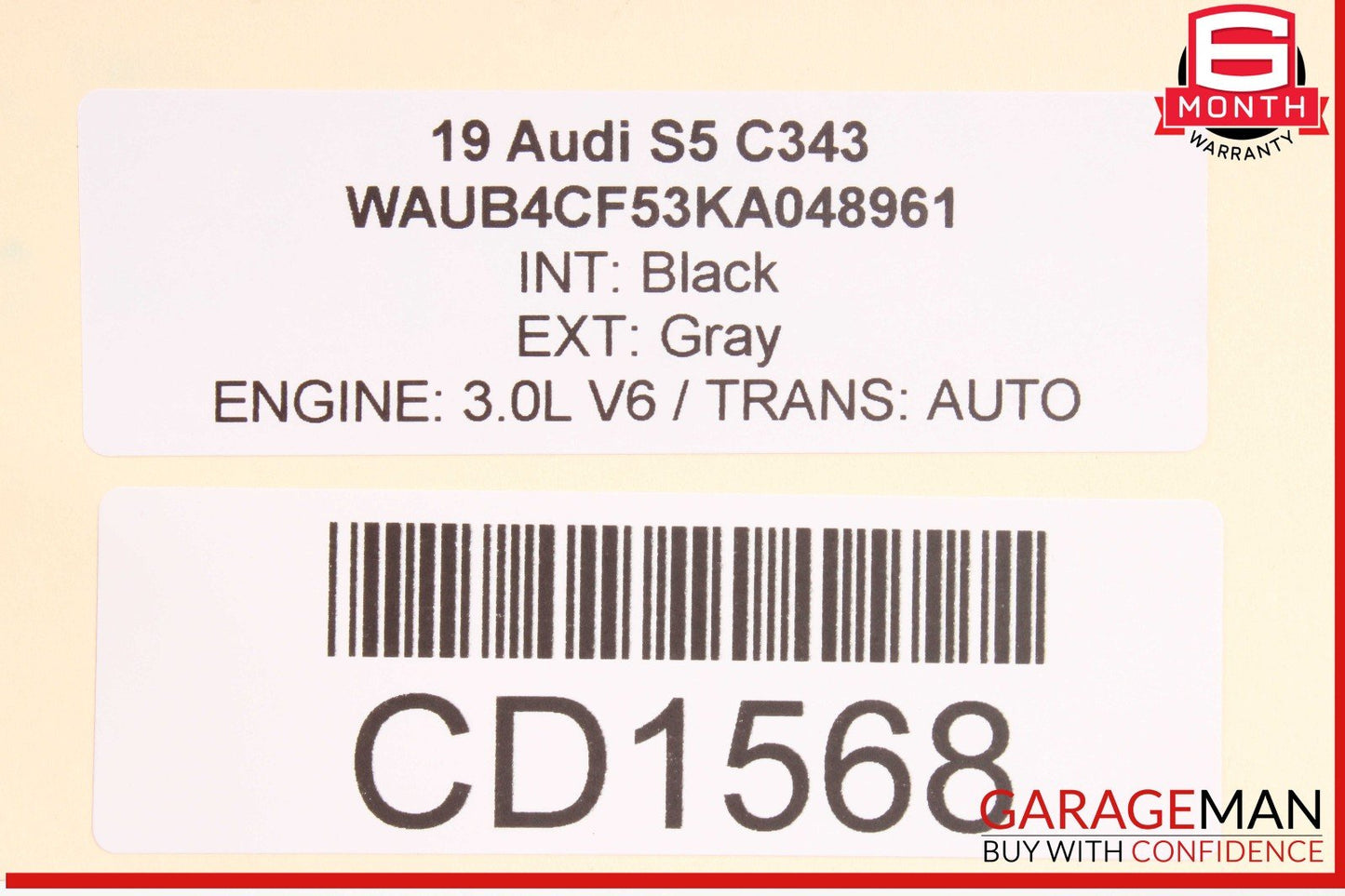 18-24 Audi S5 A5 RS5 Front Left Driver Side Interior Door Panel OEM