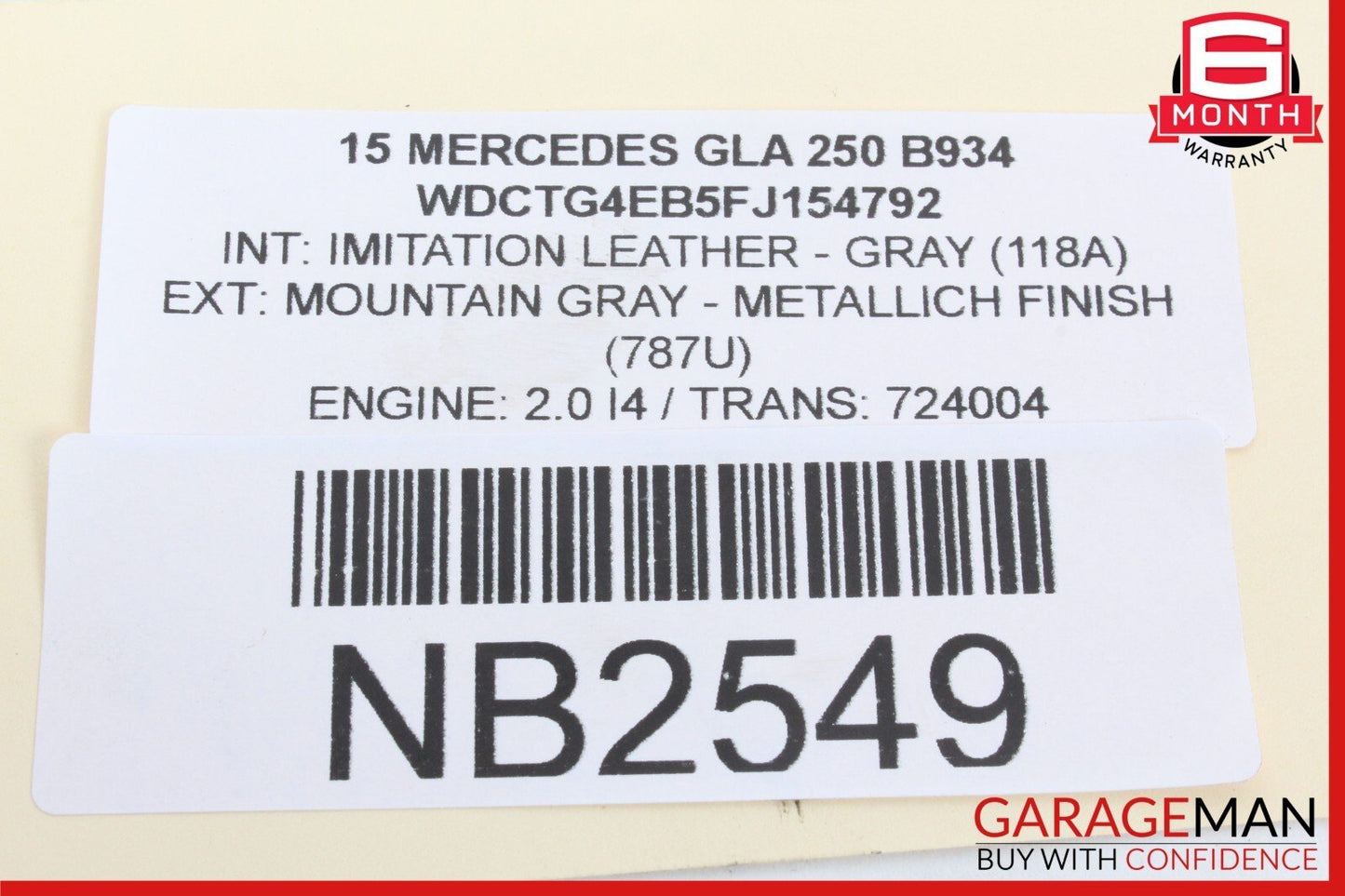 14-20 Mercedes X156 GLA250 CLA250 Front Brake Caliper Calipers Set of 2 Pc OEM