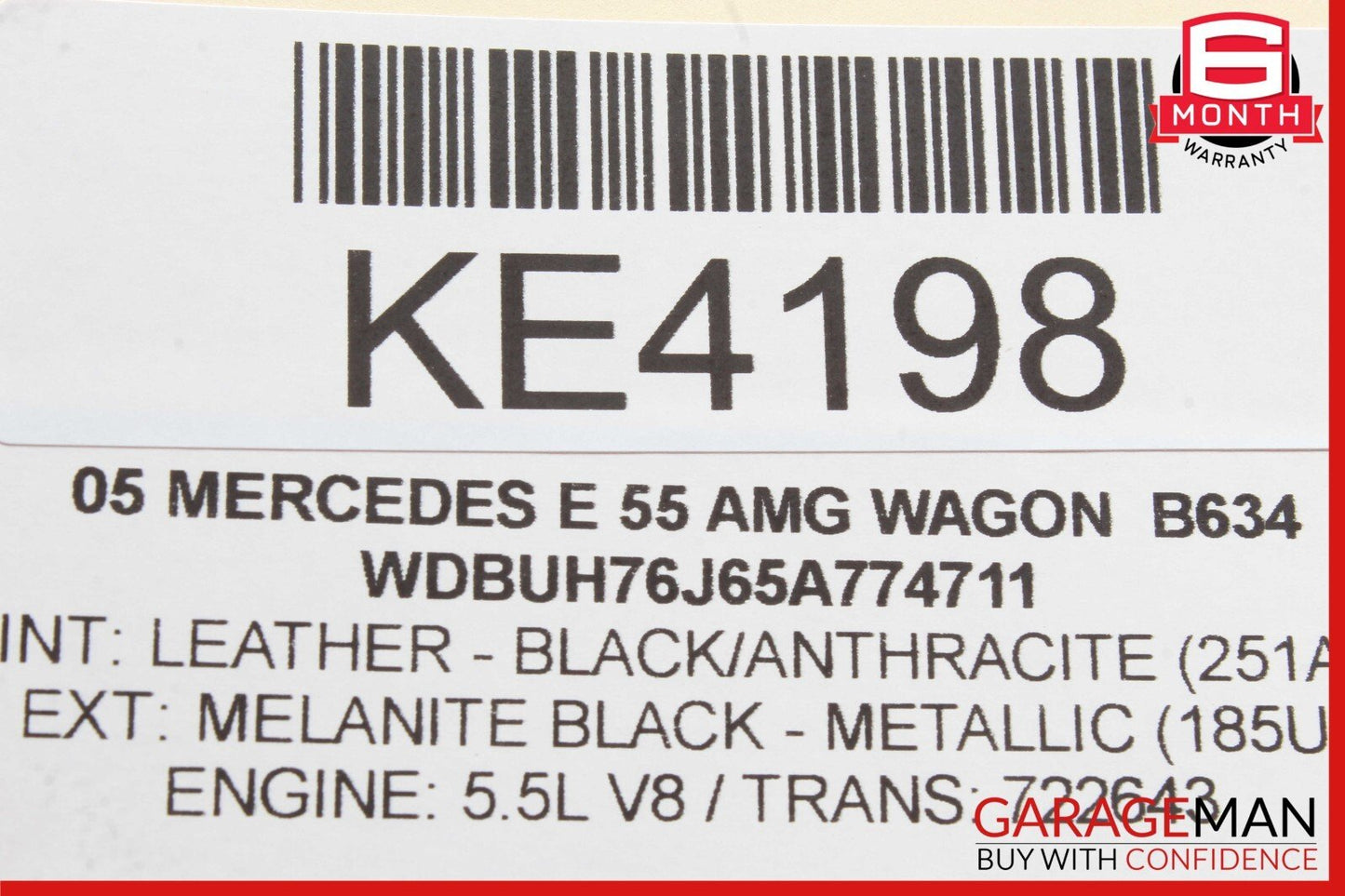 03-11 Mercedes W211 E55 E63 AMG Rear Right Passenger Side Upper Control Arm OEM