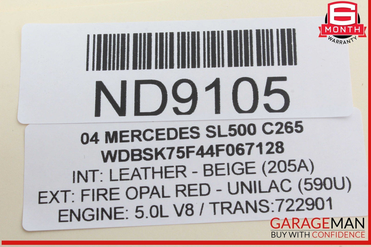 03-08 Mercedes R230 SL500 SL55 AMG Bose Subwoofer Audio Radio Speaker OEM