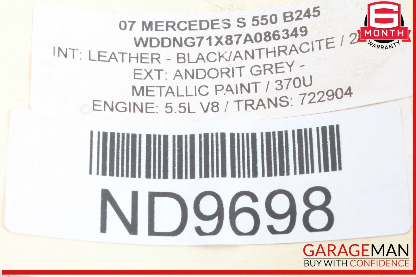07-13 Mercedes W221 S550 Front Radiator Core Support Headlight Bracket Frame OEM