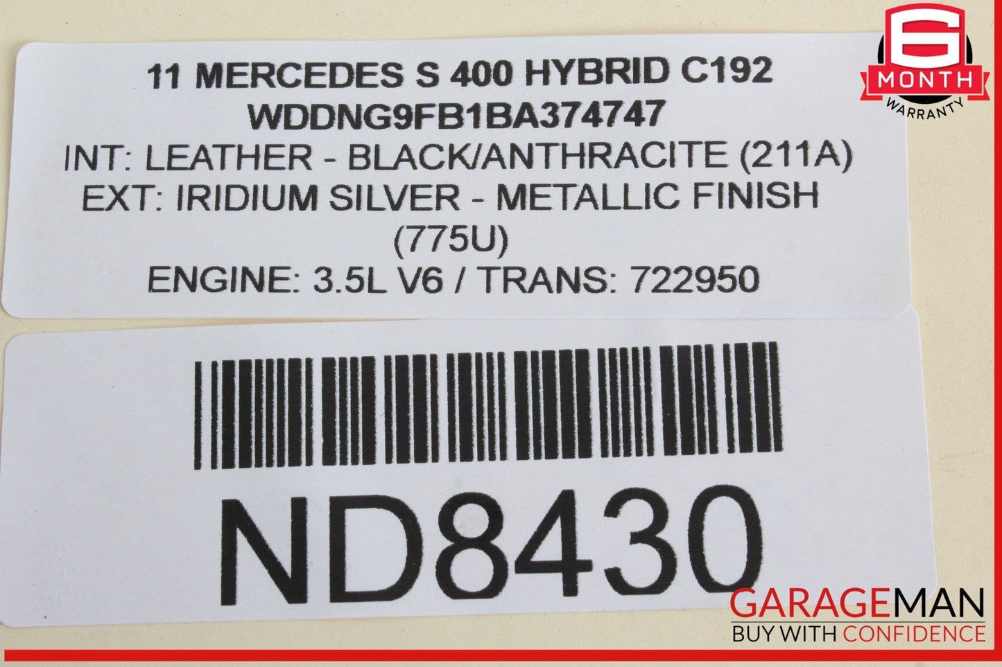 10-13 Mercedes W221 S400 Hybrid Front Right Side Headlight Lamp Bi-Xenon OEM