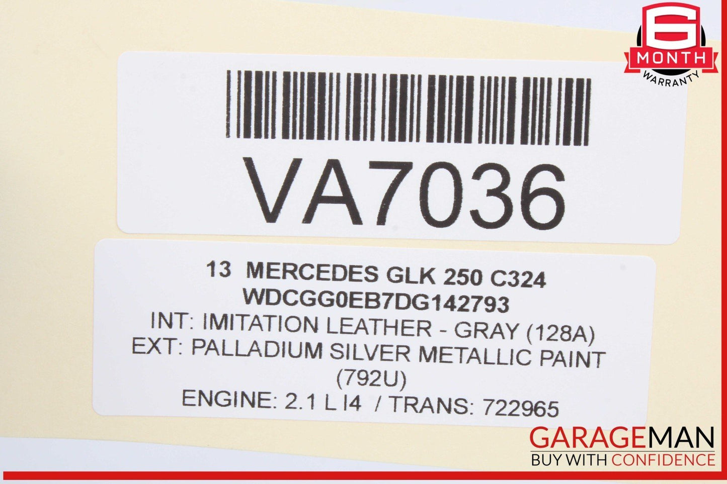 13-15 Mercedes X204 GLK250 Coolant Thermostat Housing 6512031682 OEM
