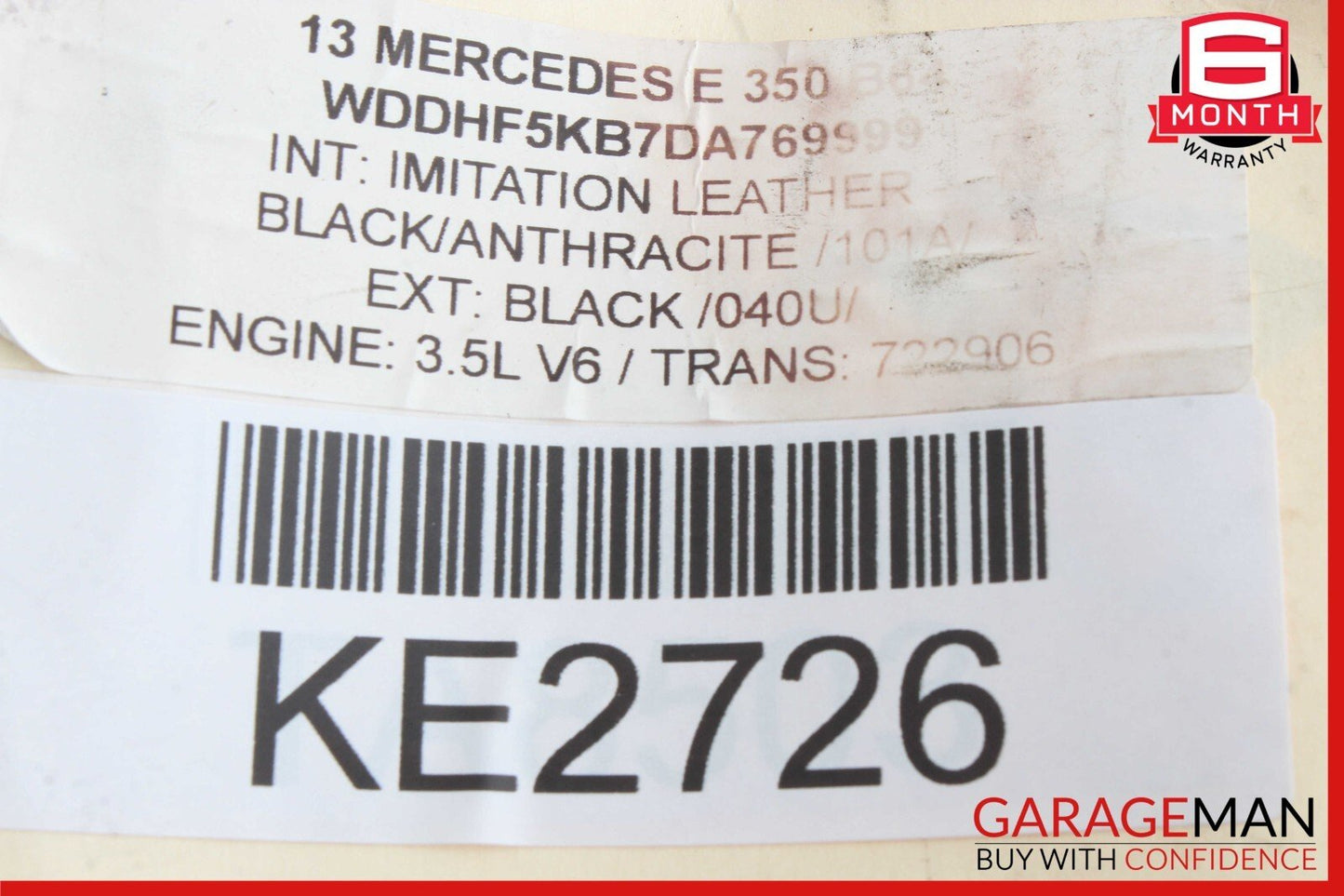 12-14 Mercedes W212 E350 CLS550 Power Brake Booster Master Cylinder Reservoir