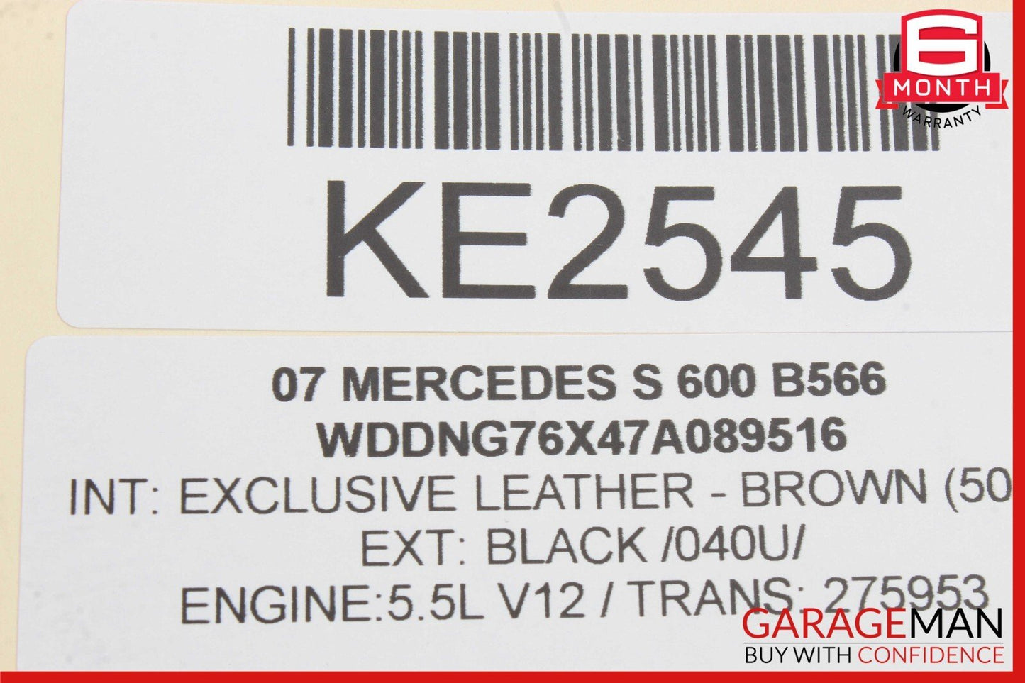 07-14 Mercedes W216 CL550 S550 Headlight Windshield Washer Bottle Tank Assy