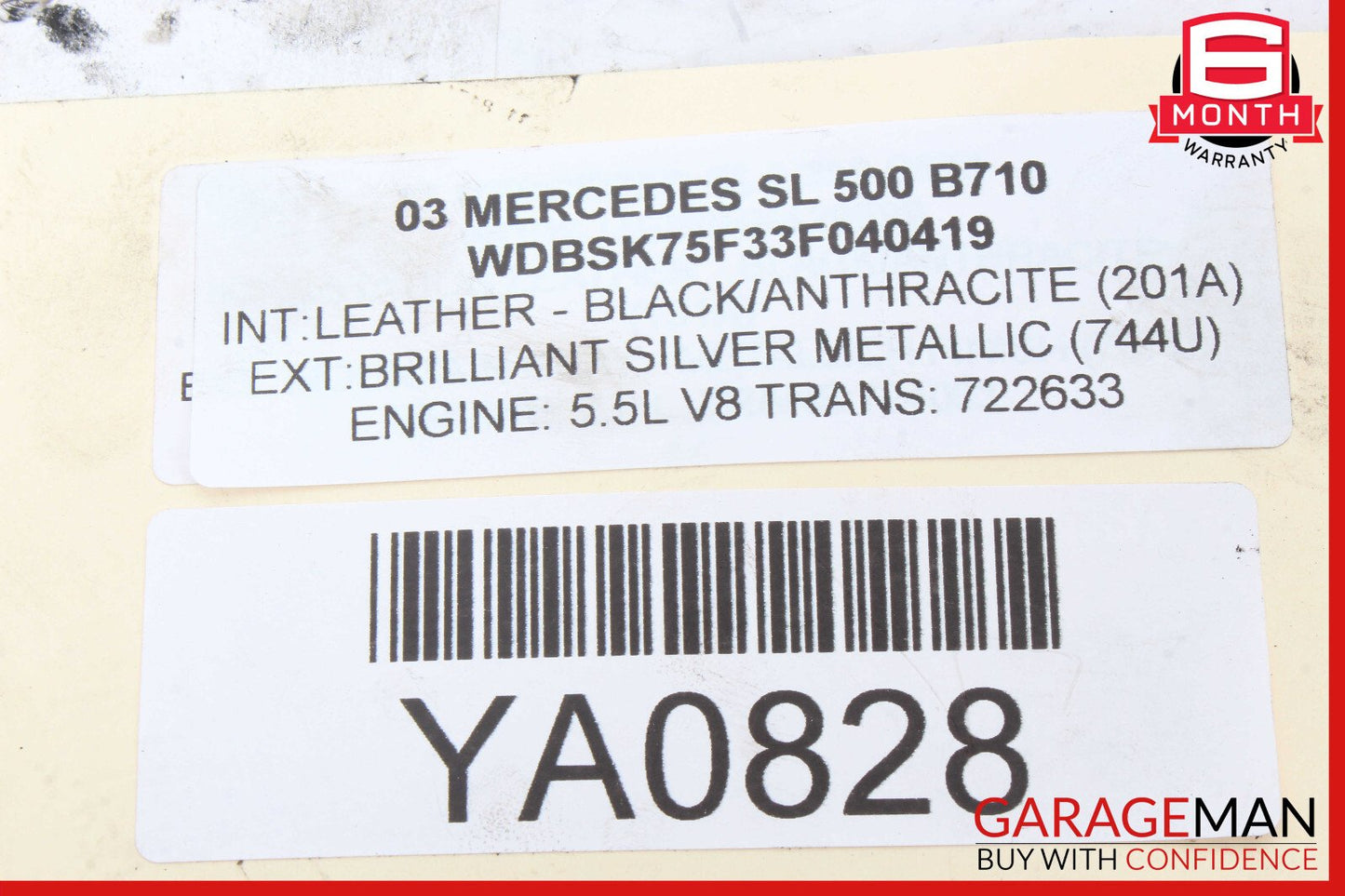 03-06 Mercedes R230 SL500 S500 Rear Left & Right Side Brake Calipers Set of 2 Pc
