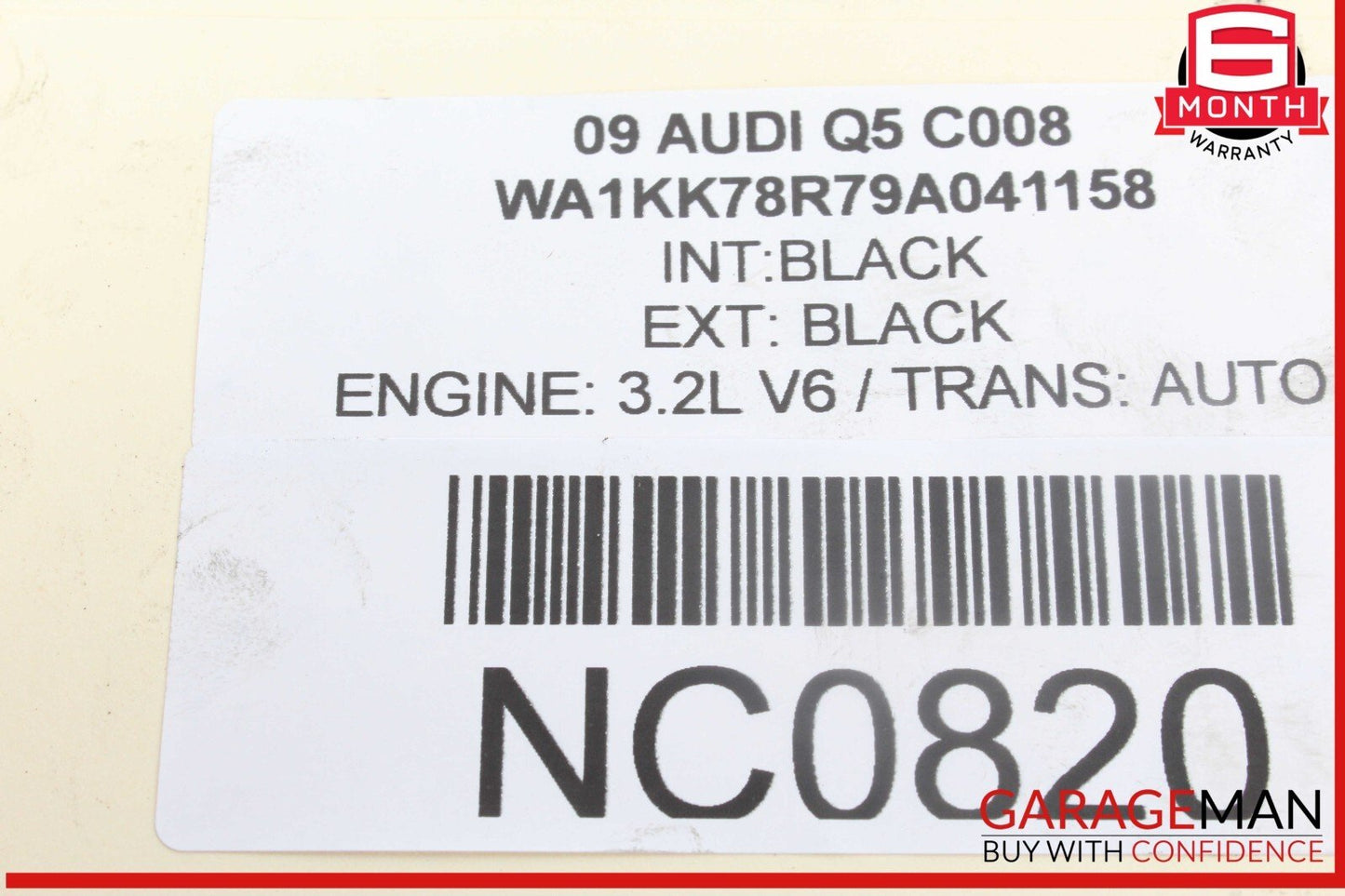 09-12 Audi Q5 Engine Motor Wire Wiring Harness OEM