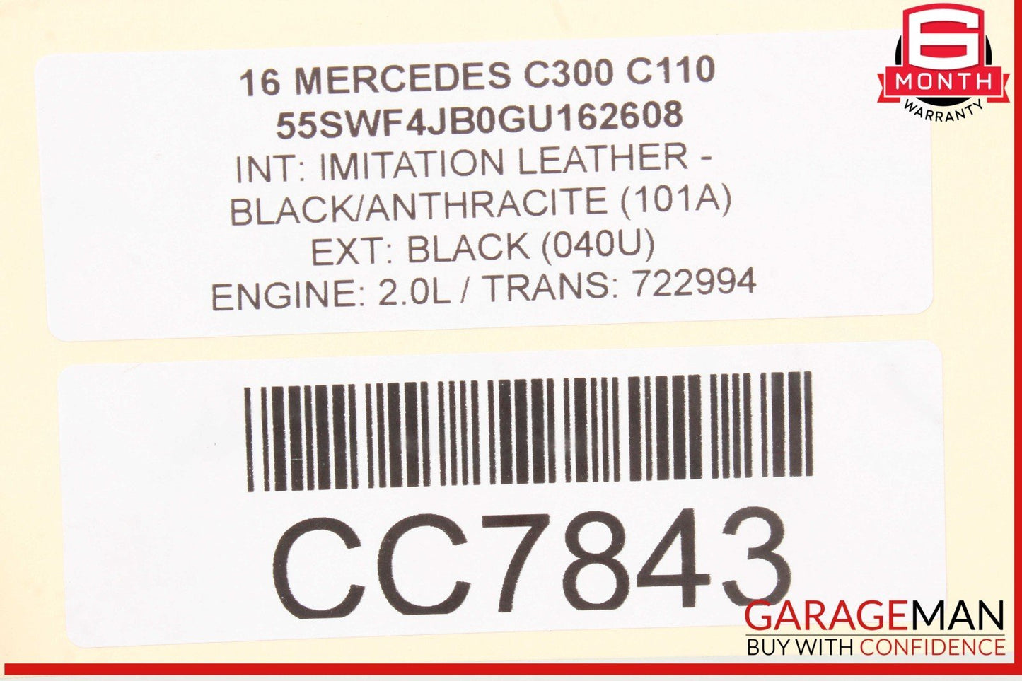 15-21 Mercedes W205 C300 C350e C400 Front Right Side Interior Door Panel OEM