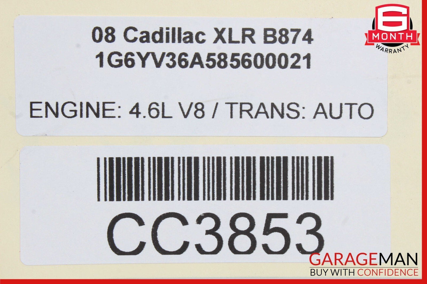04-09 Cadillac XLR Trunk Lid Panel Assembly OEM