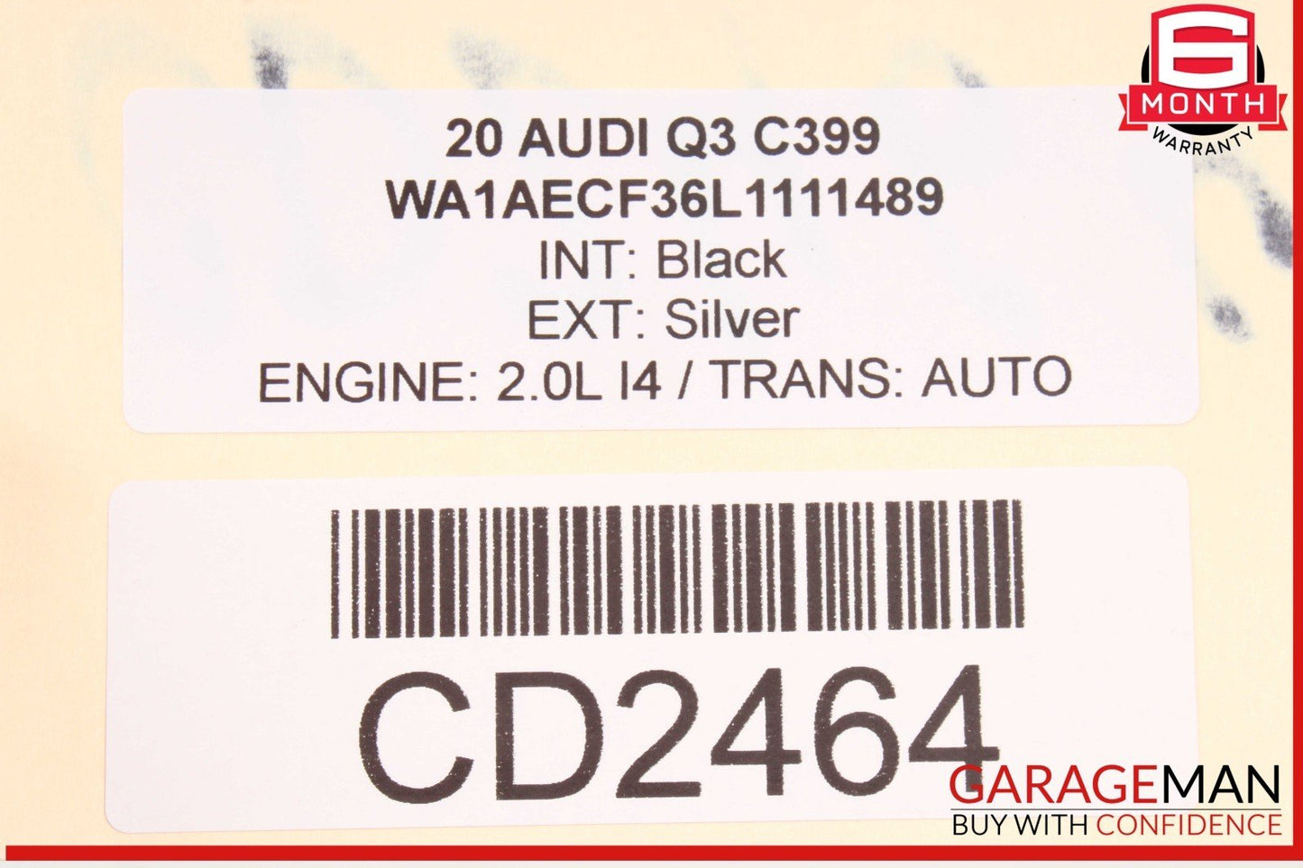 19-24 Audi Q3 Front Right Passenger Side Interior Door Panel Trim Cover OEM