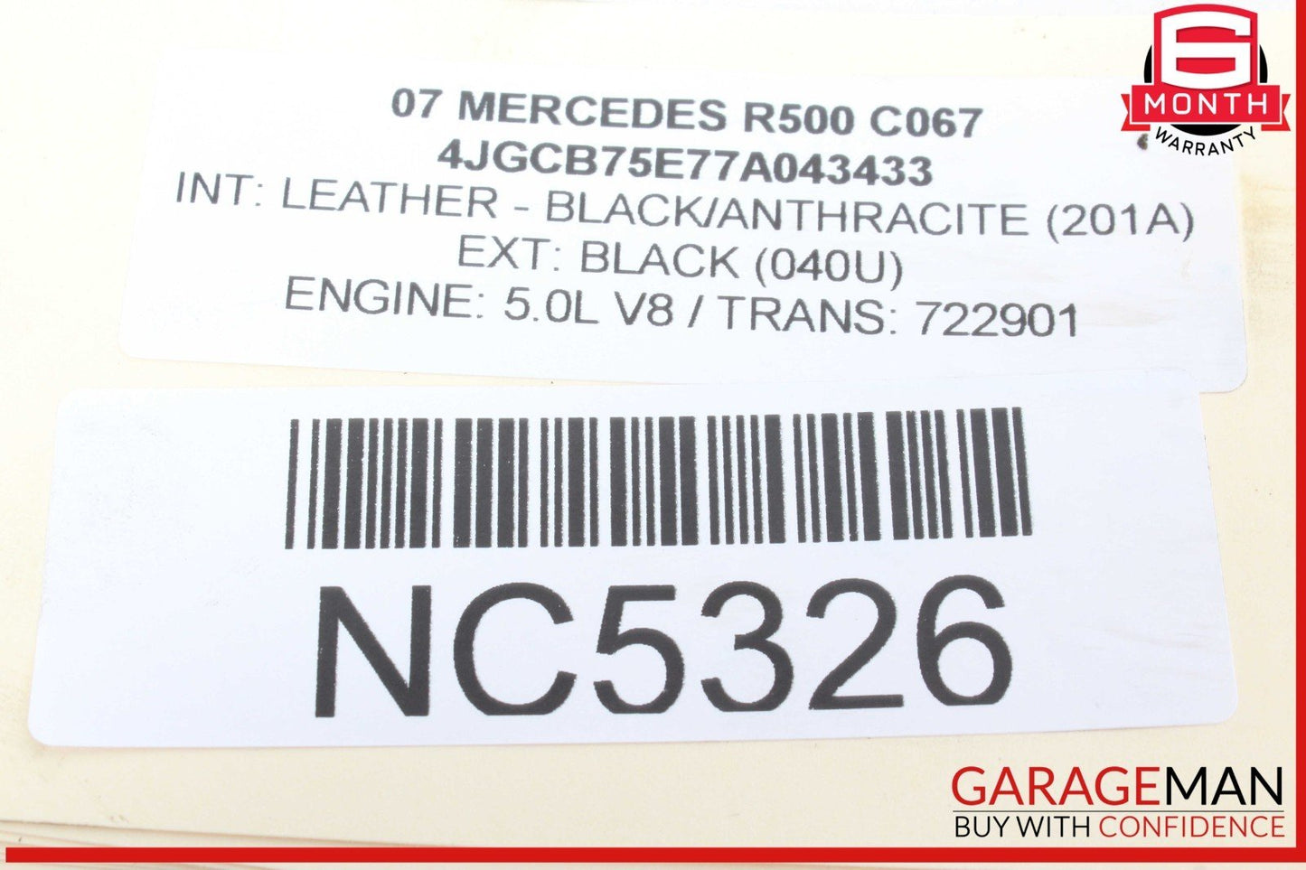 17-20 Mercedes R172 SLC43 AMG Left Side Engine Cylinder Head Assembly OEM