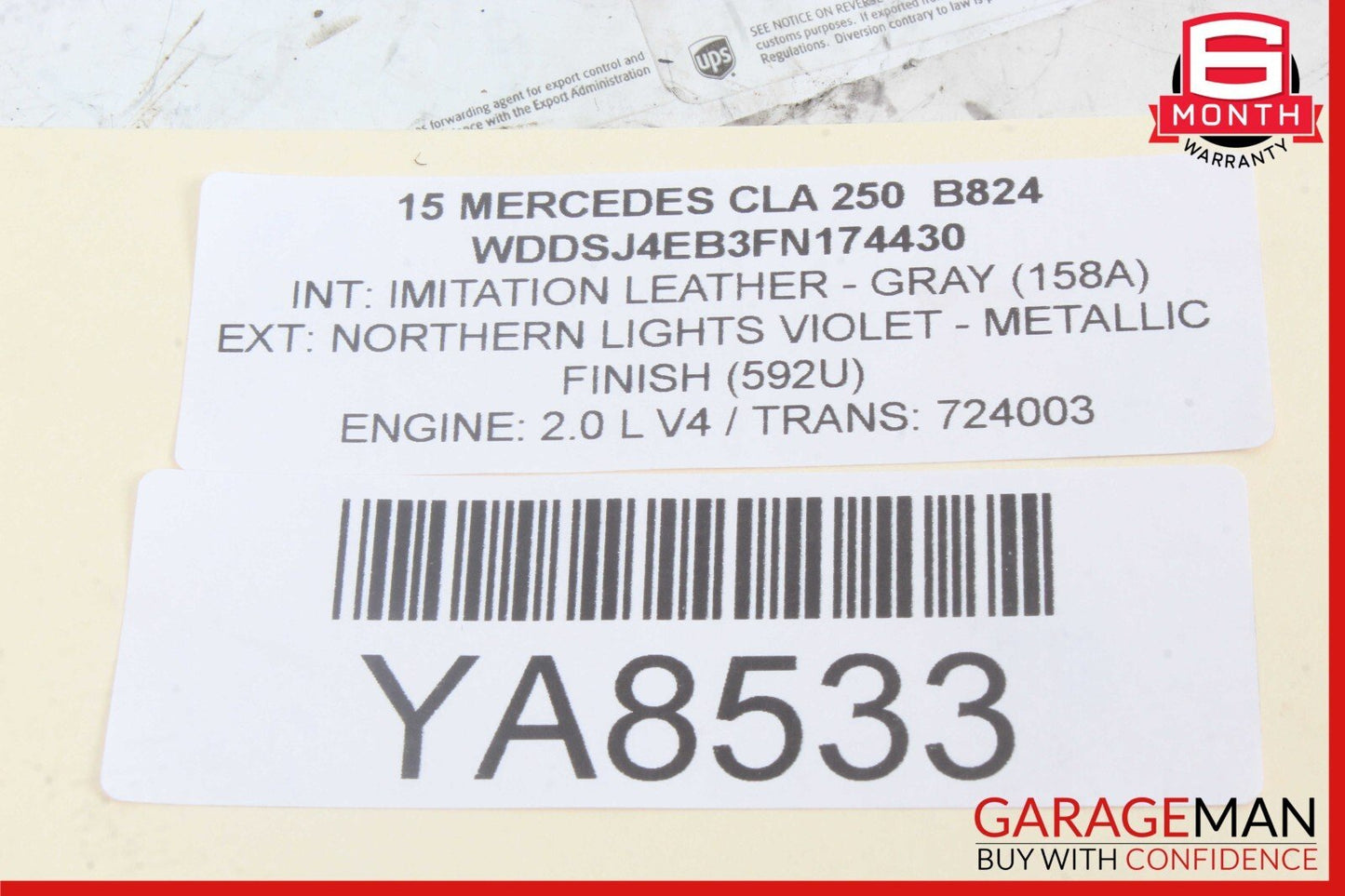 14-20 Mercedes W117 CLA250 GLA250 Steering Wheel w/ Paddle Shifters Assy OEM