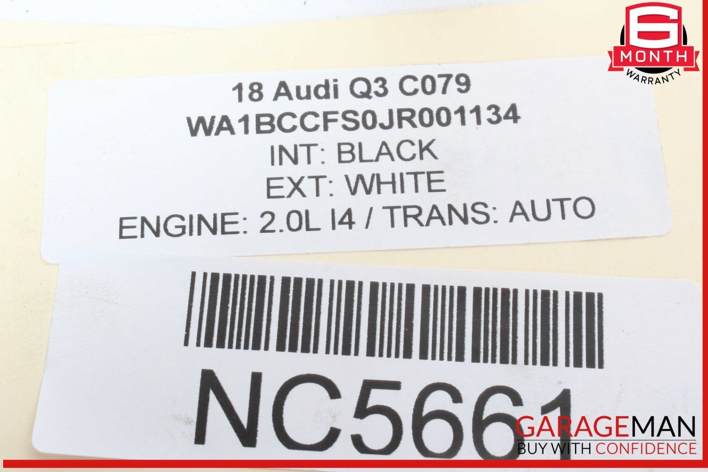 15-18 Audi Q3 Quattro Engine Motor Cylinder Head 06H103373K OEM