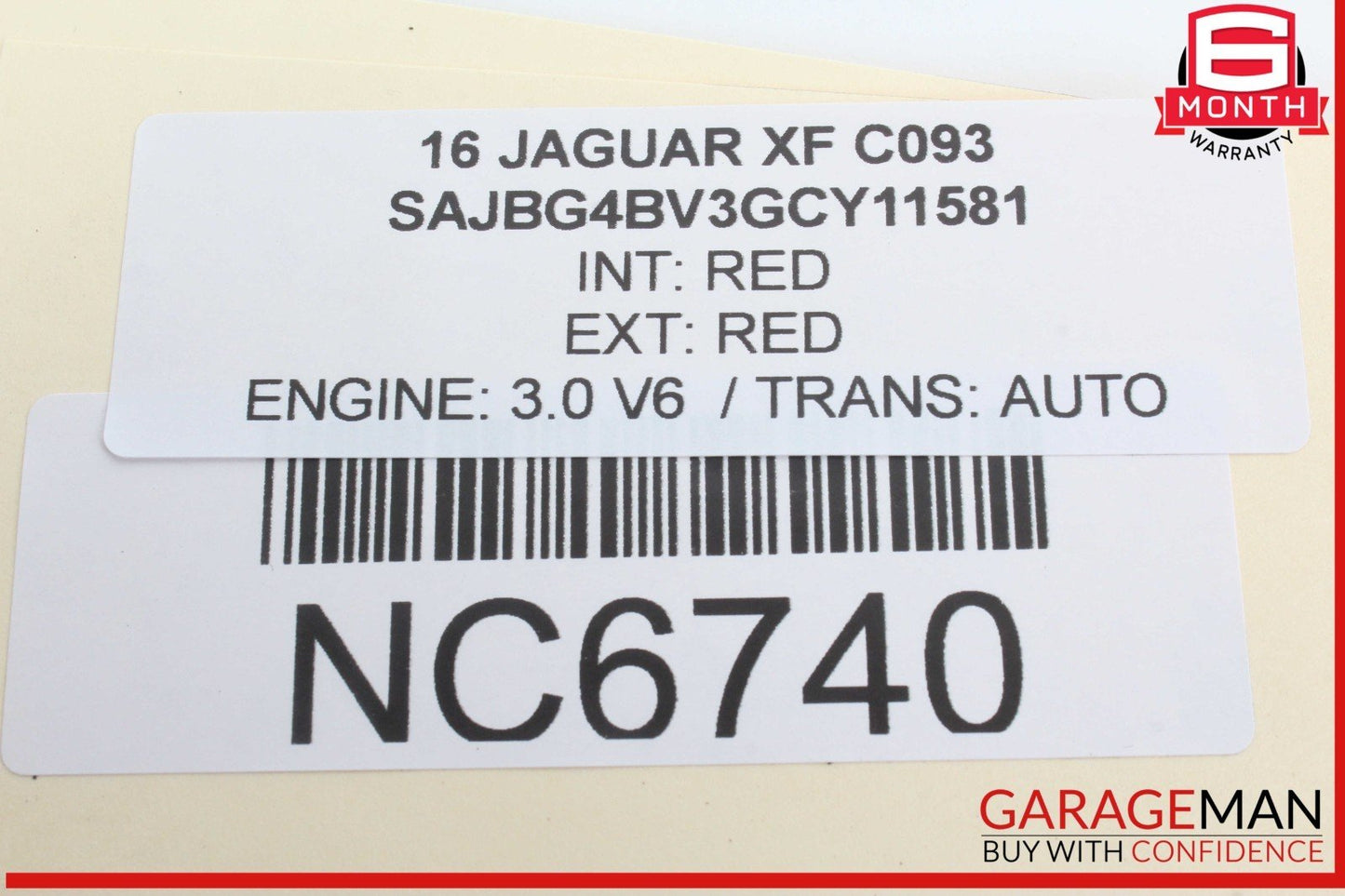 16-20 Jaguar XF Rear Back High Mount Third 3rd Brake Stop Light Lamp OEM