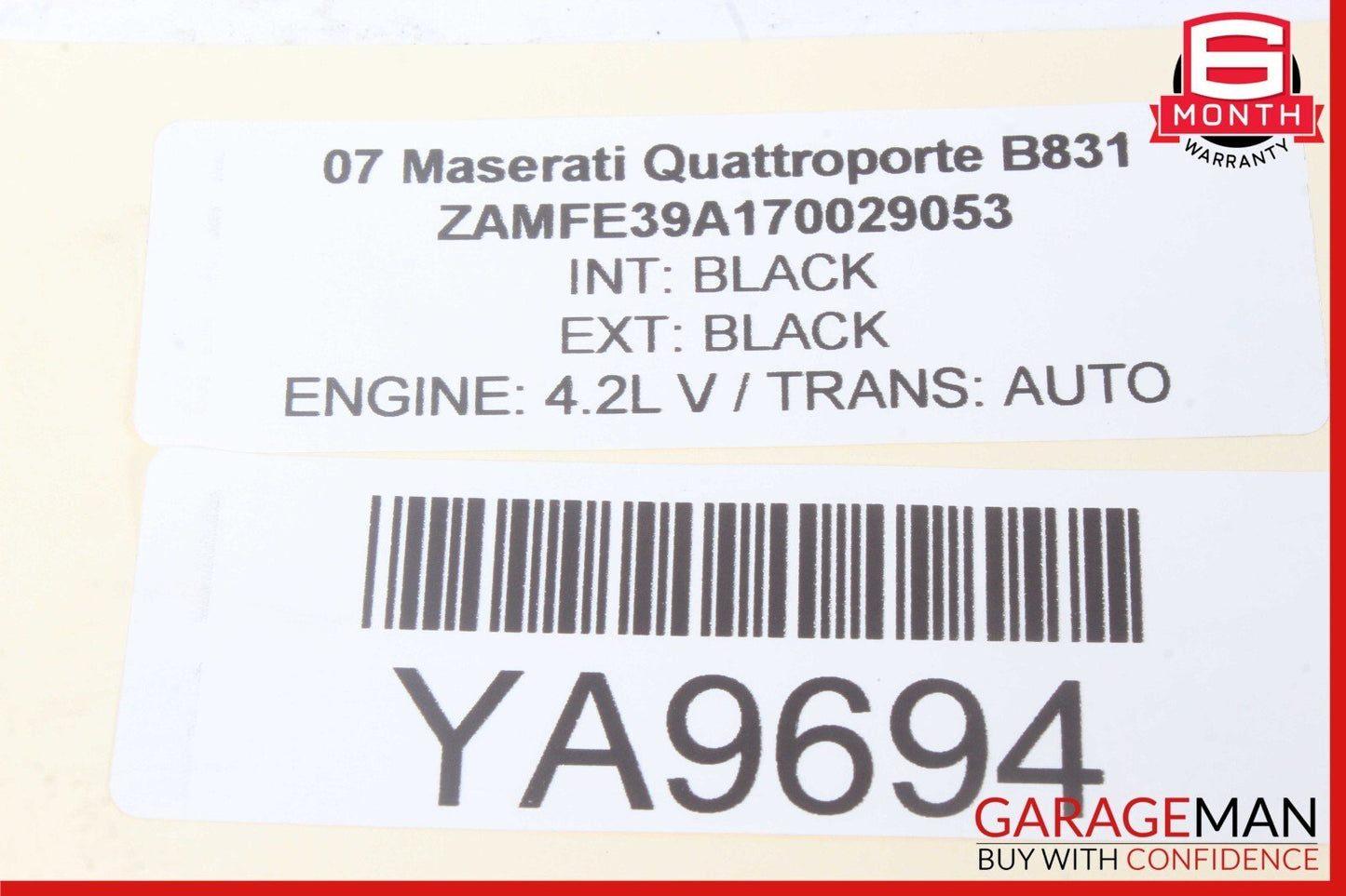 03-08 Maserati Quattroporte M139 Steering Wheel Black OEM
