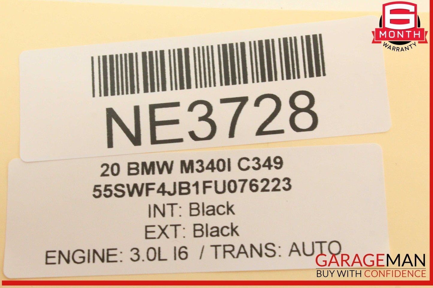 19-24 BMW M340i G20 Rear Roof Shark Fin Radio Antenna Module Black 6826327 OEM