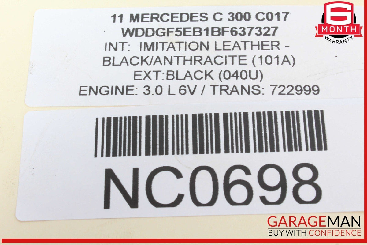 06-11 Mercedes W204 C300 Engine Upper Oil Sump Baffle Pan 2720142102 OEM